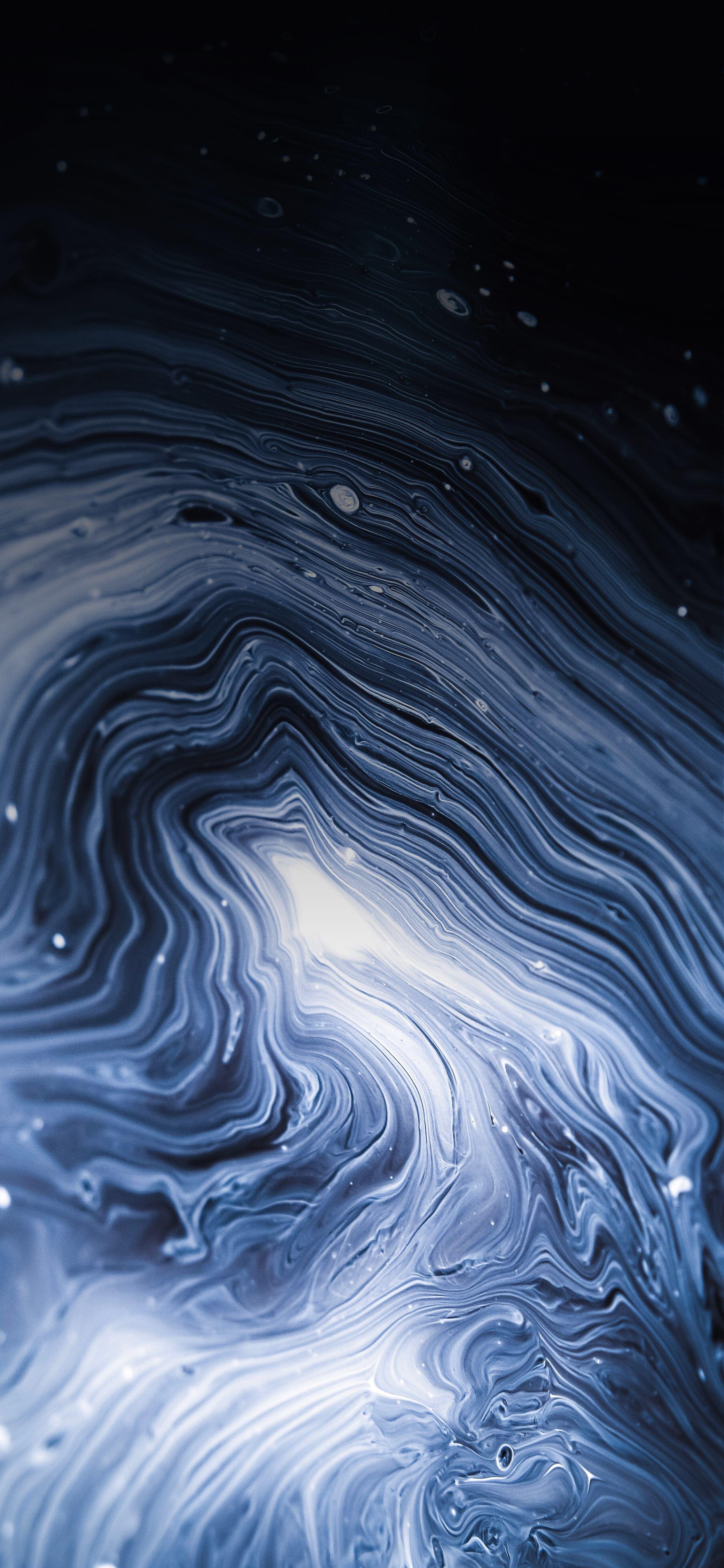 Liquid texture, pattern. Looks like floating galaxy. Acrylic