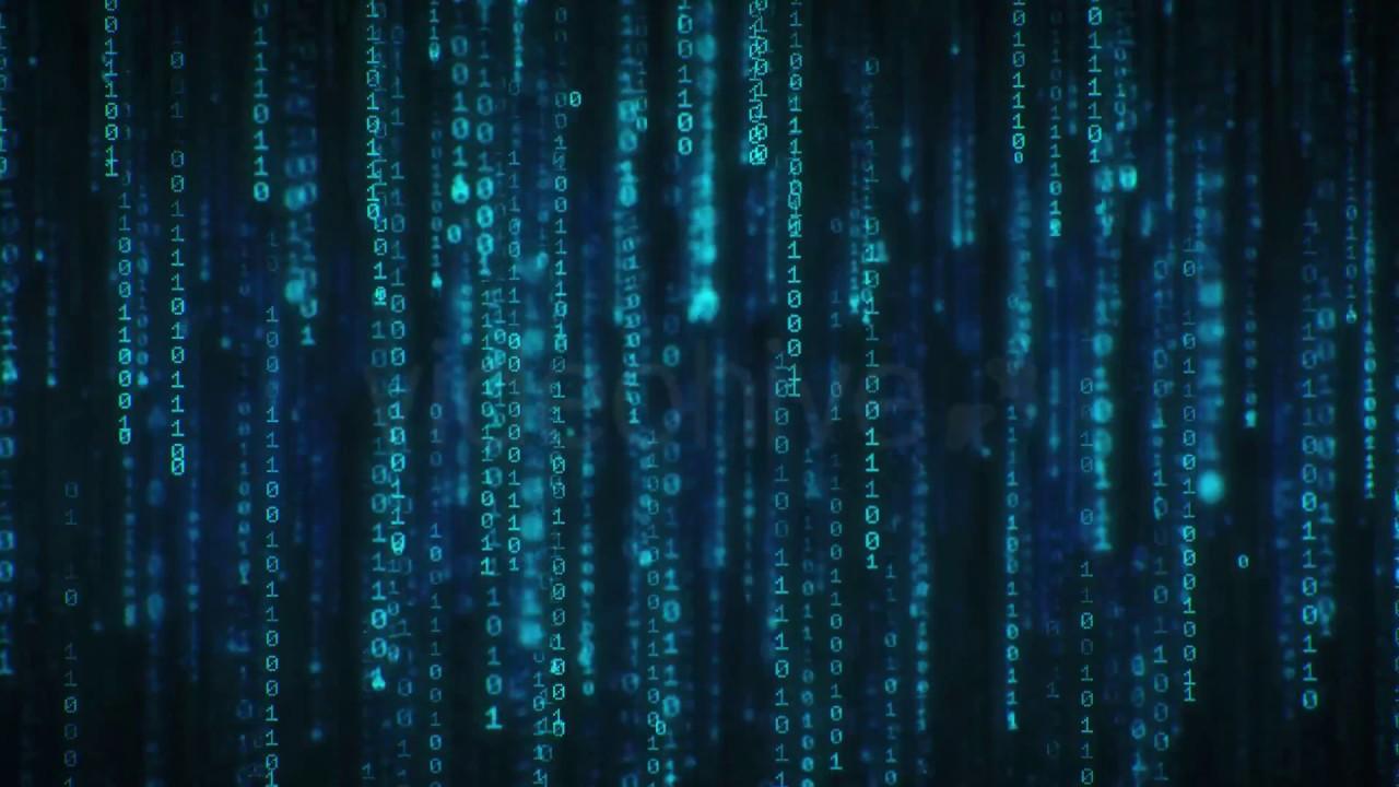 Binary Code 4K Long Loop Screensaver Live Wallpaper