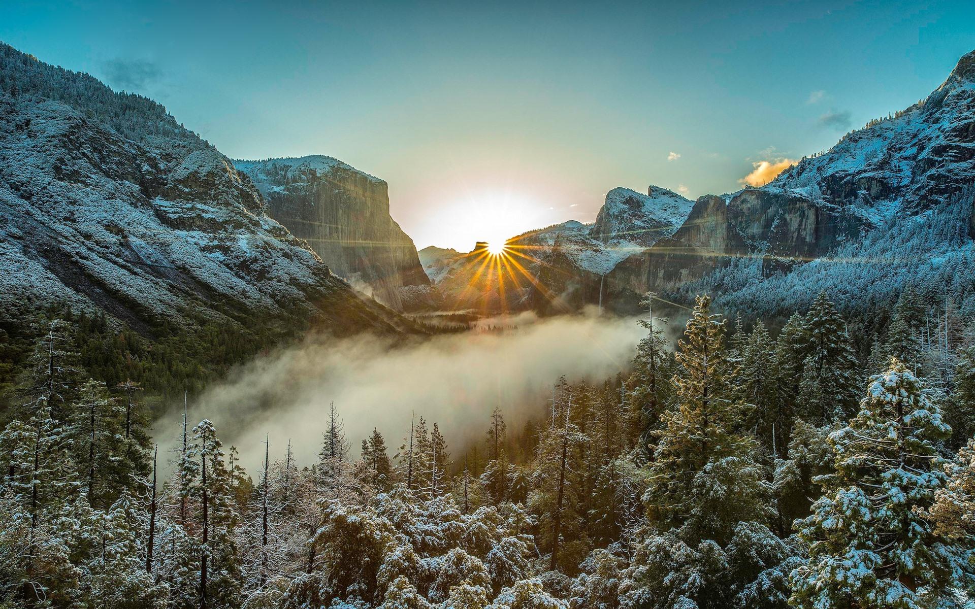 Mountain Peaks Clouds Sunlight Wallpapers - Wallpaper Cave