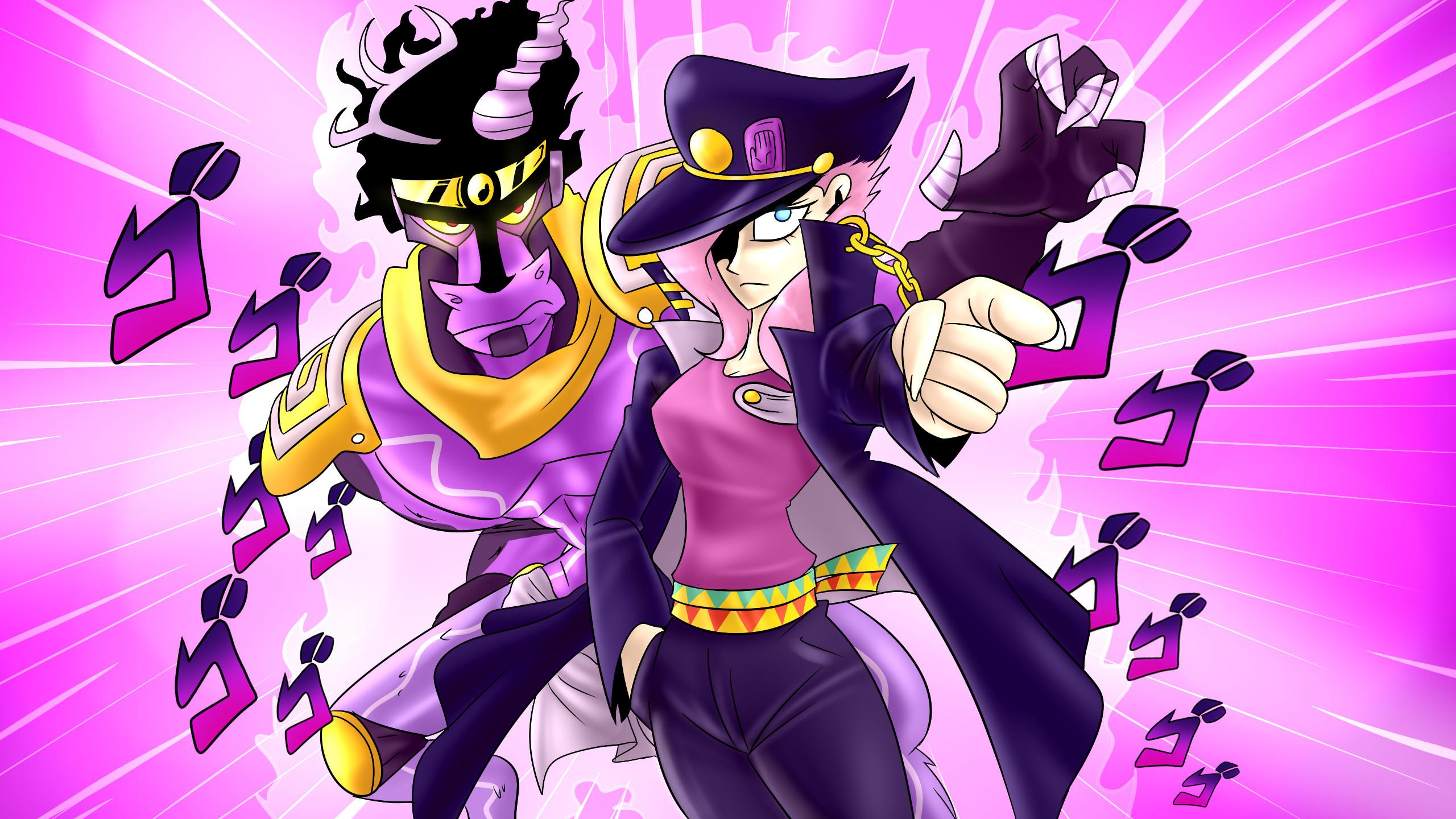 Download Jotaro With Star Platinum Jojo Manga Fanart Wallpaper