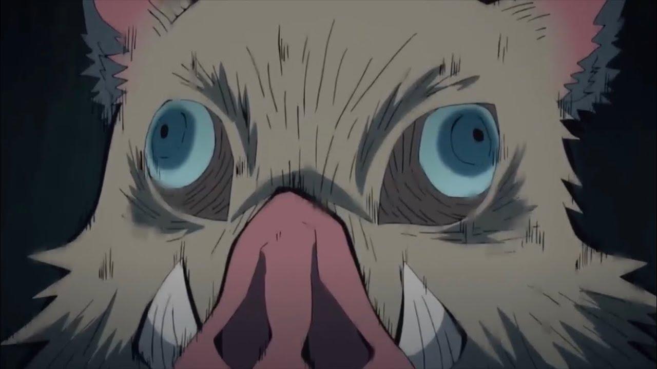 Inosuke shocked by Tanjiro’s anger. Demon Slayer: Kimetsu no yaiba