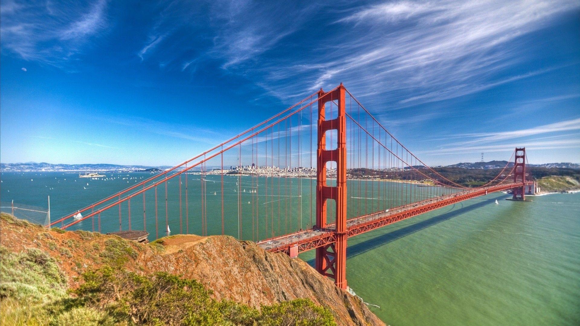 Bridge Golden Gate Bridges Landscapes #wallpaper
