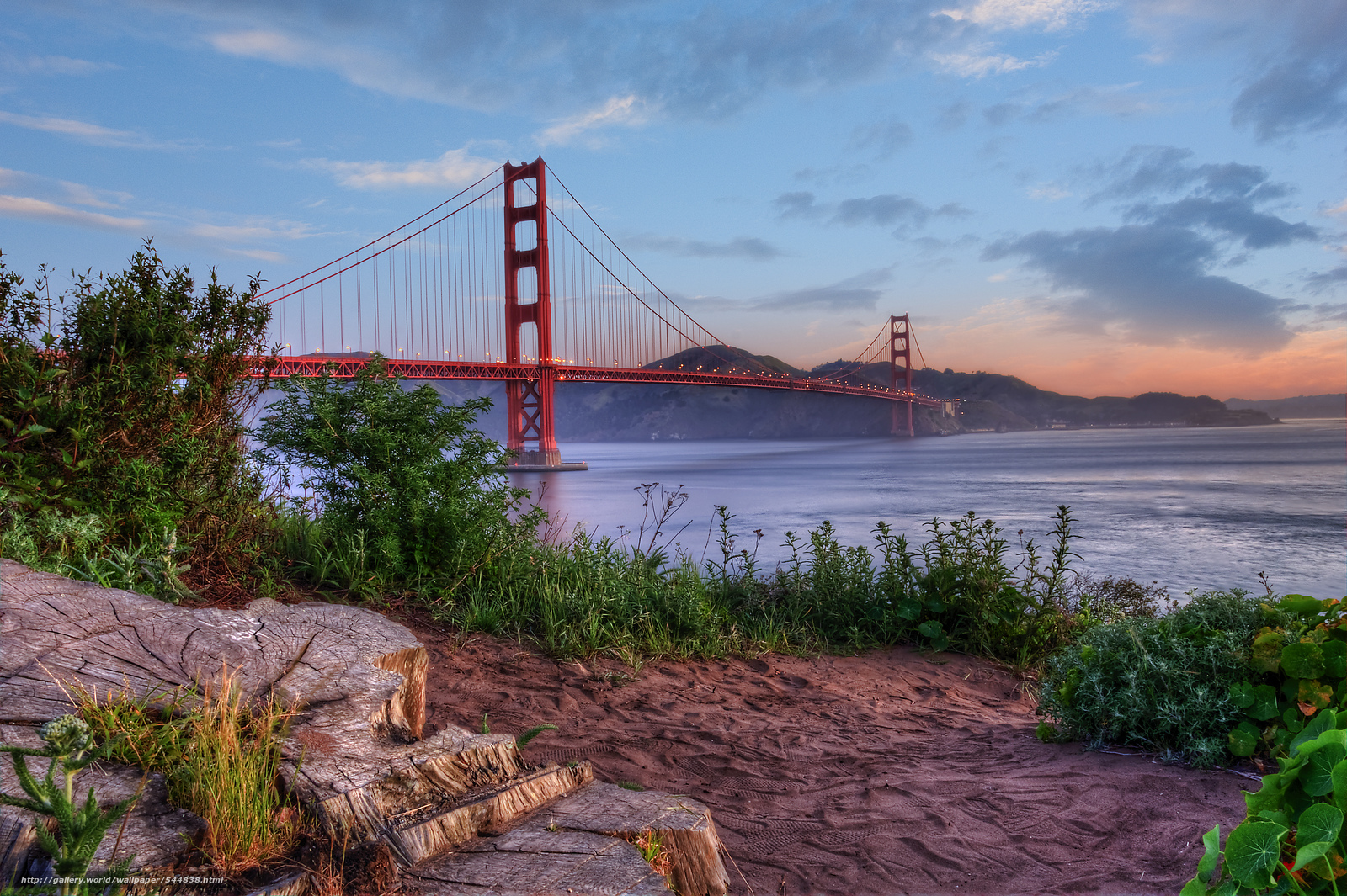 Download wallpaper Frisco, Golden Gate, bridge, landscape