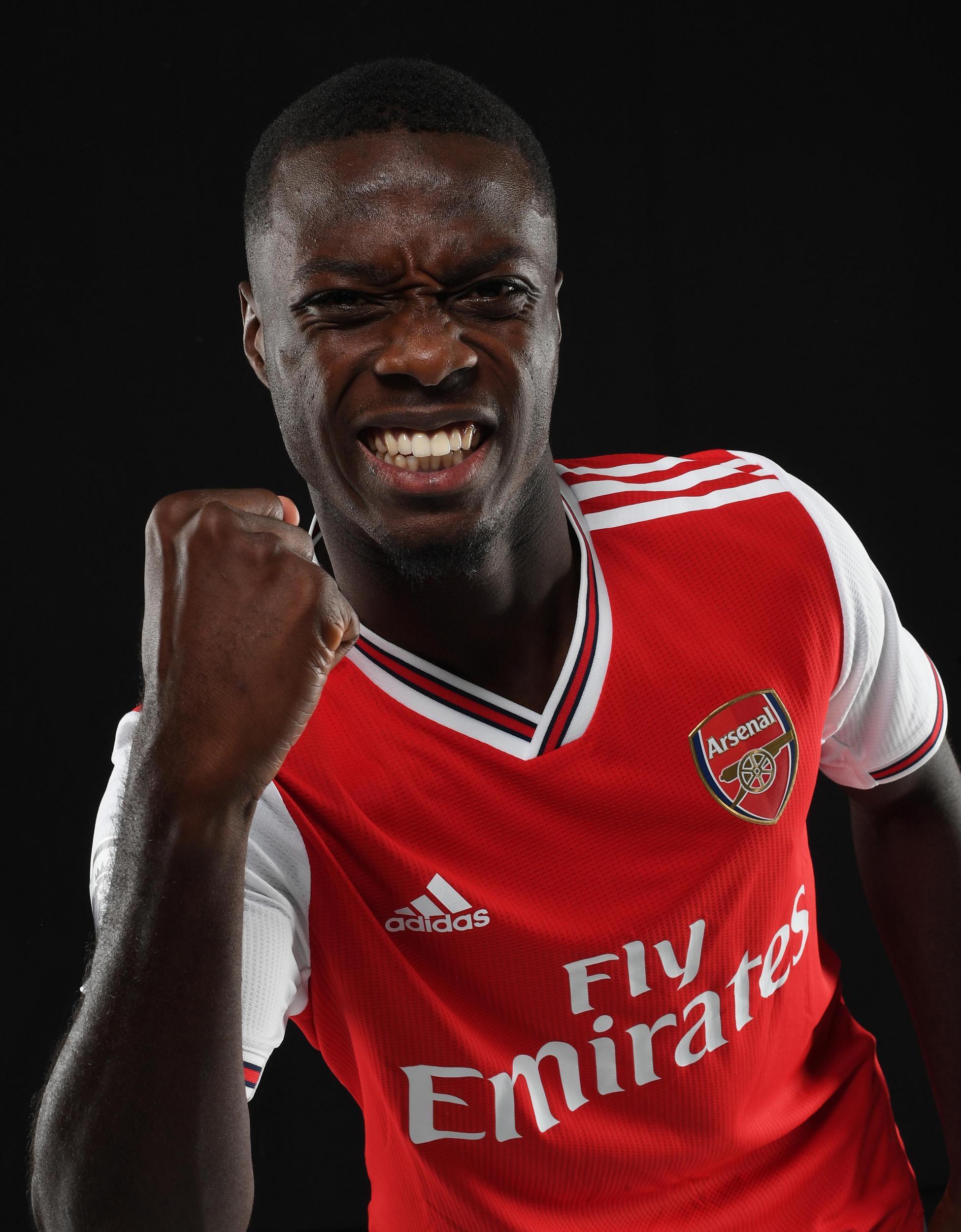 Nicolas Pepe In Picture: Arsenal Club Record Signing Poses