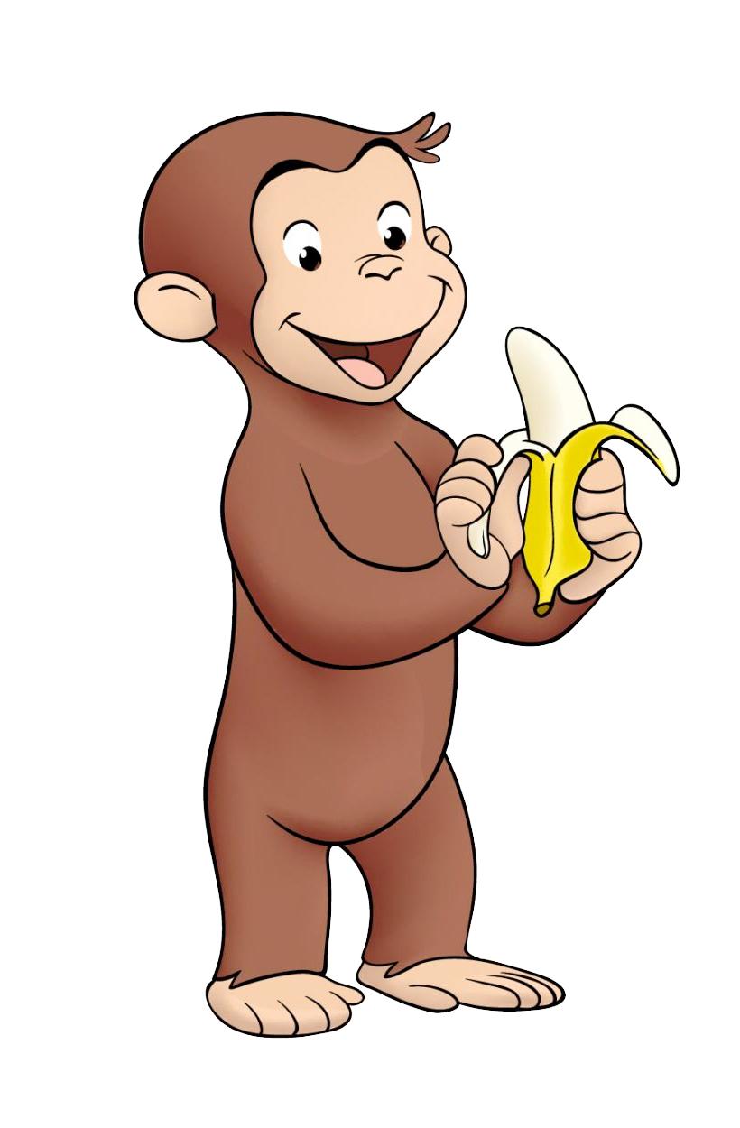 Cute Monkey 13 Curious George coloring pages for kids