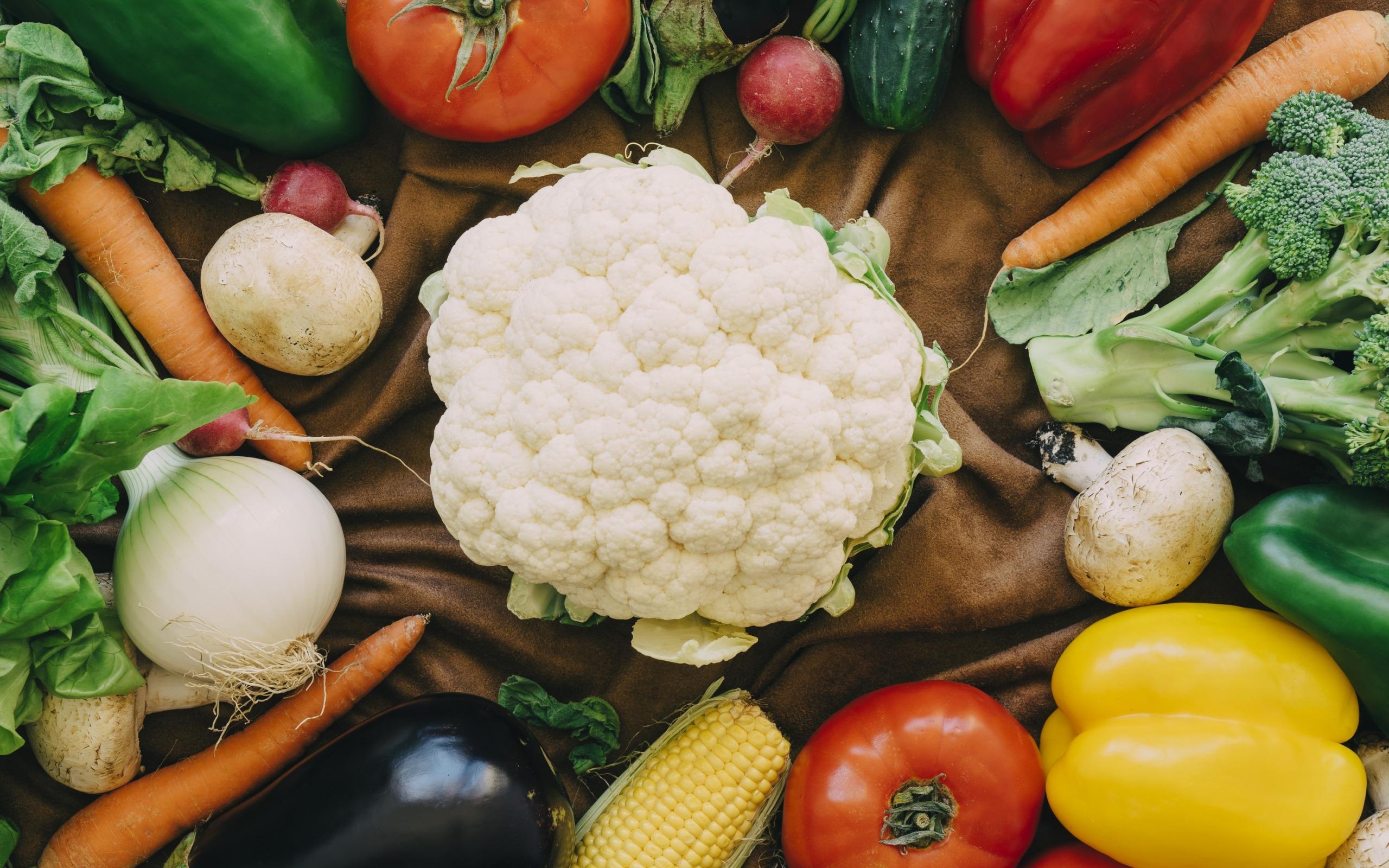 Download wallpaper healthy food concepts, vegetables