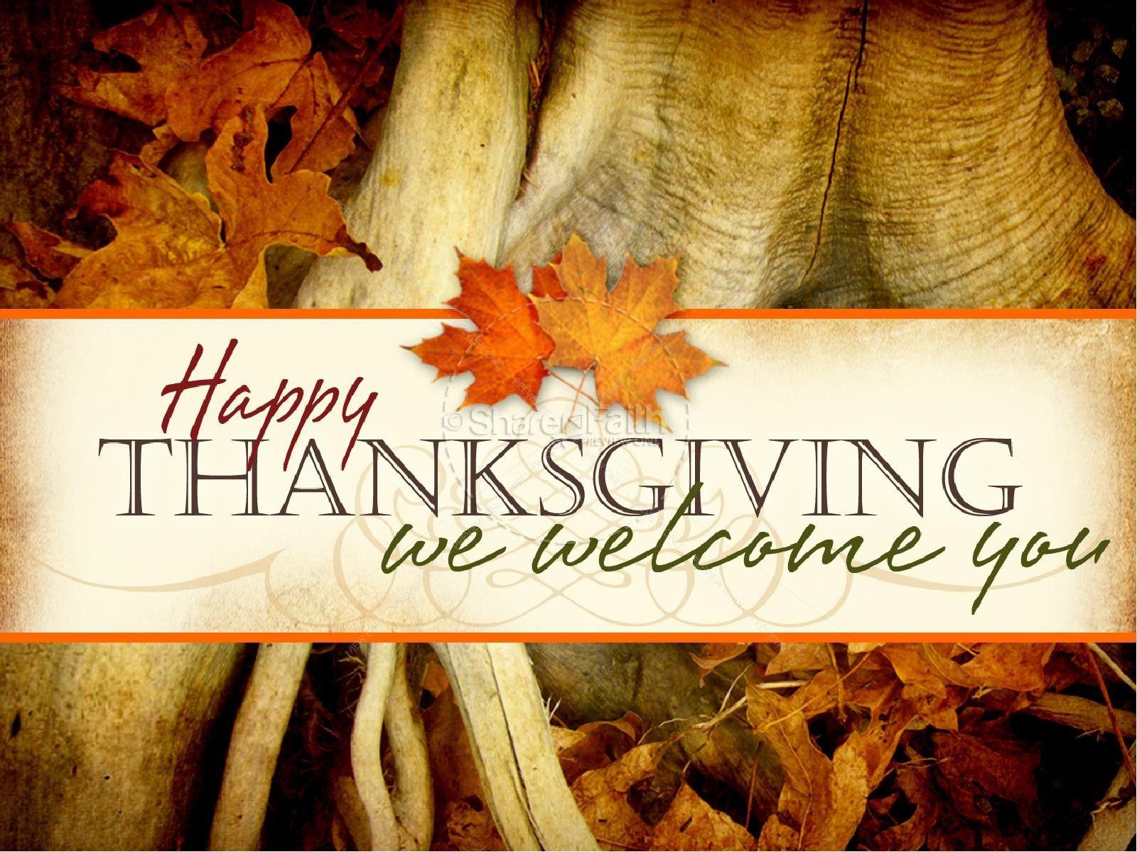 Welcome Happy Thanksgiving Desktop Wallpaper Free