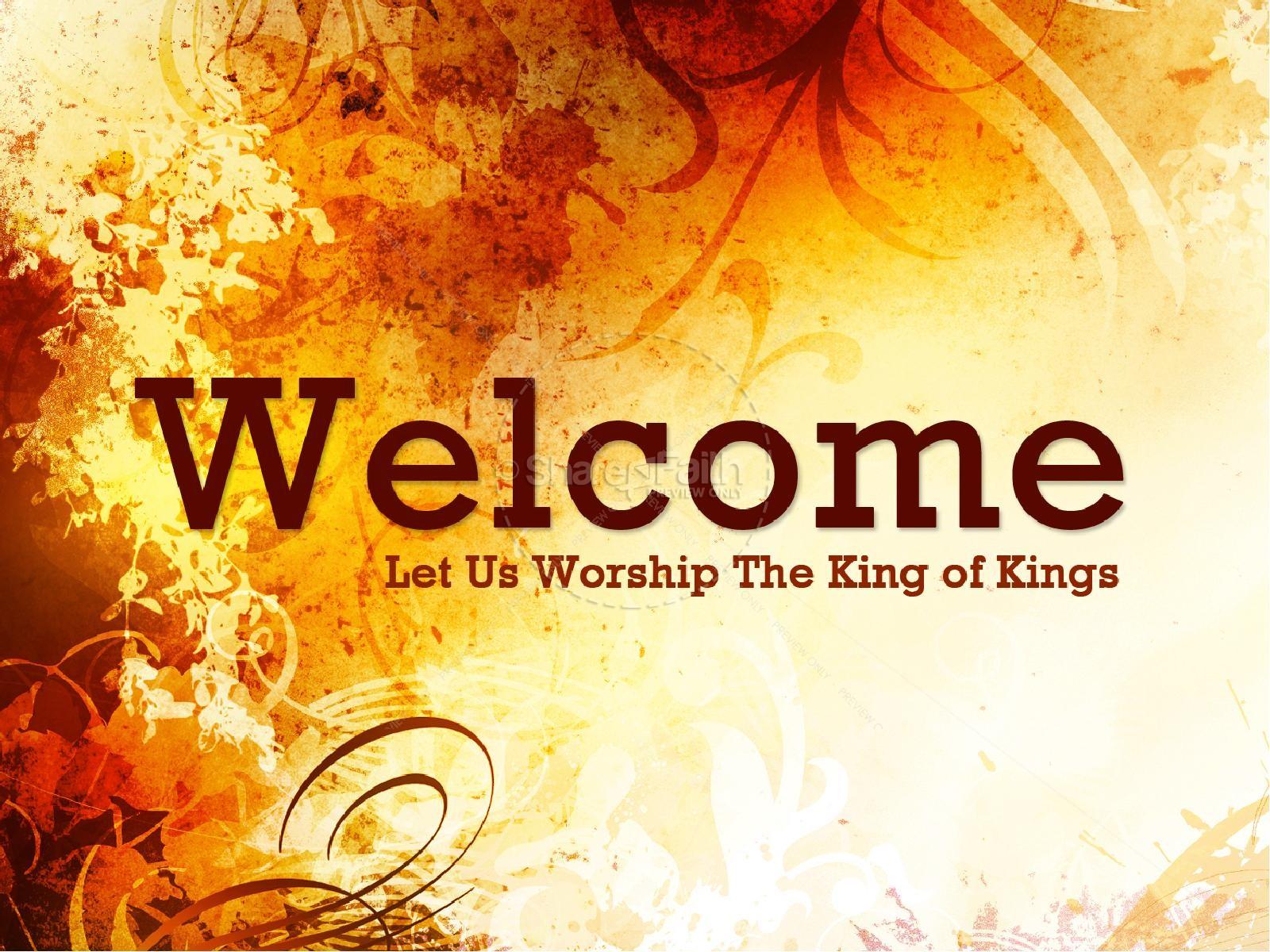 Welcome To Worship Sermon Presentation. Fall Thanksgiving