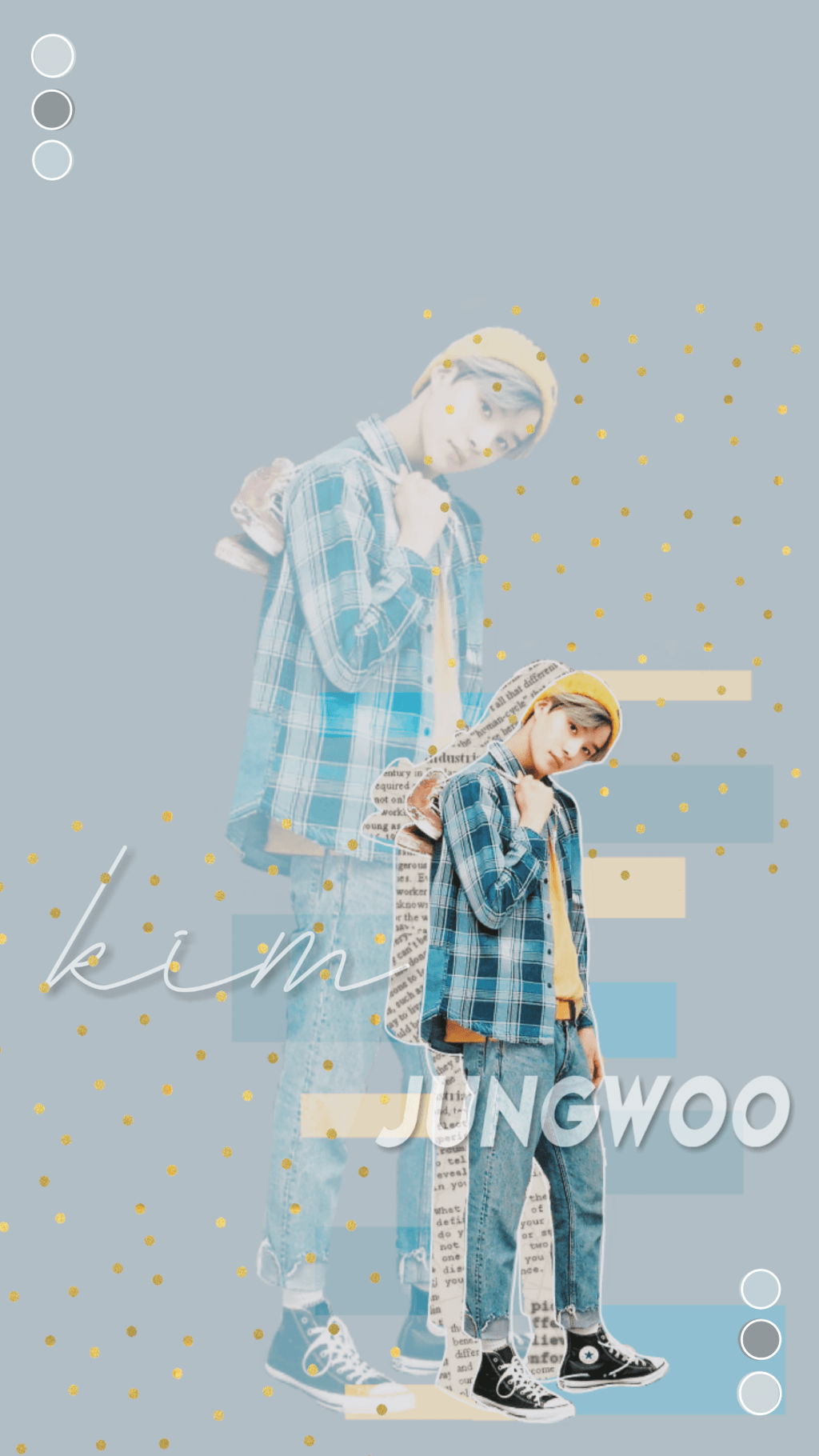hi guys! just a jungwoo wallpaper i made bc he's so cut