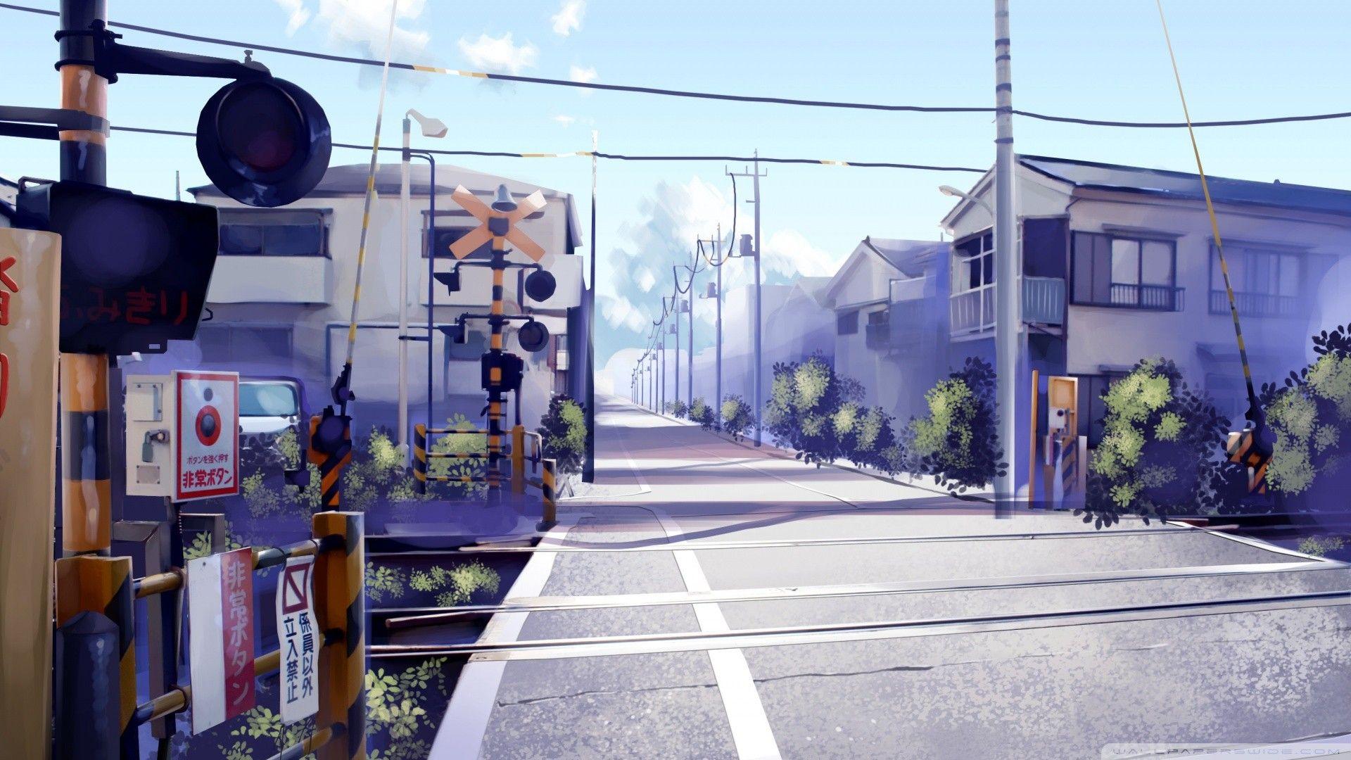 Anime Scenery HD Wallpaper. Anime scenery, Anime city
