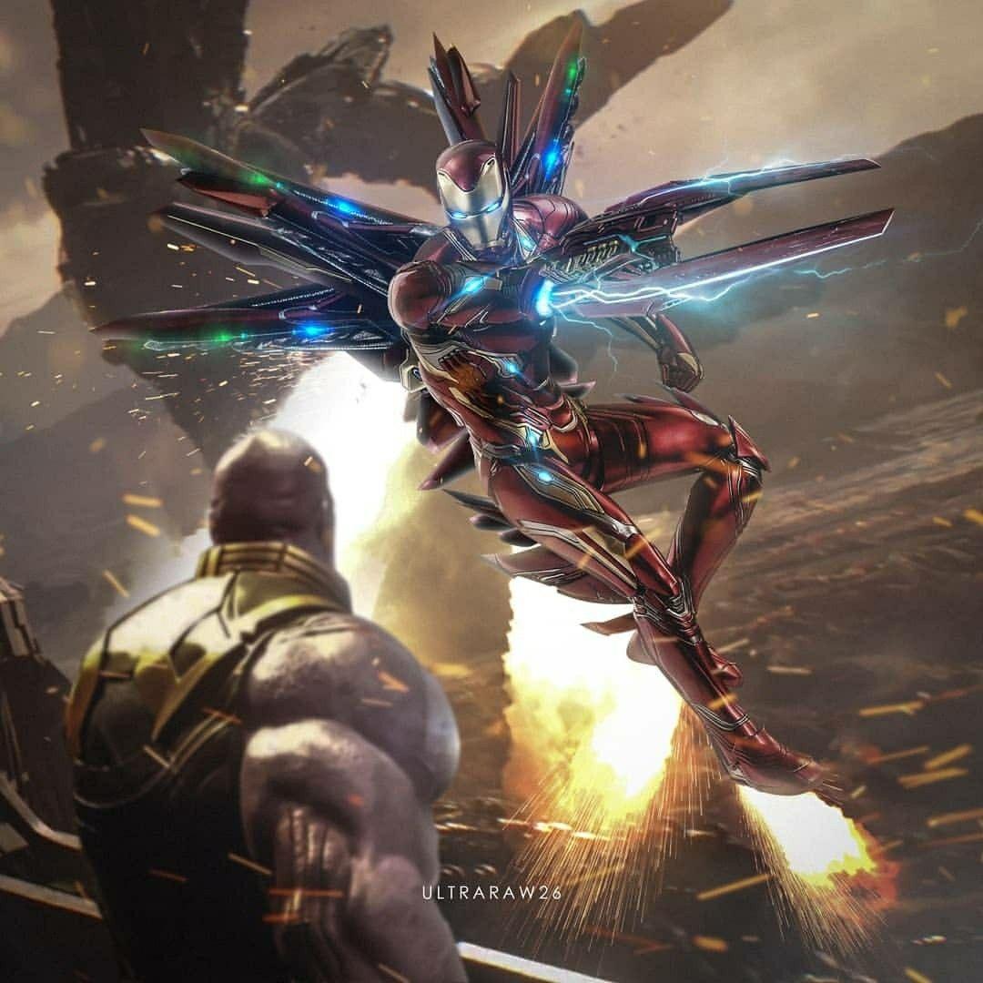 IronMan Vs.Thanos Fanmade Art. Marvel universe