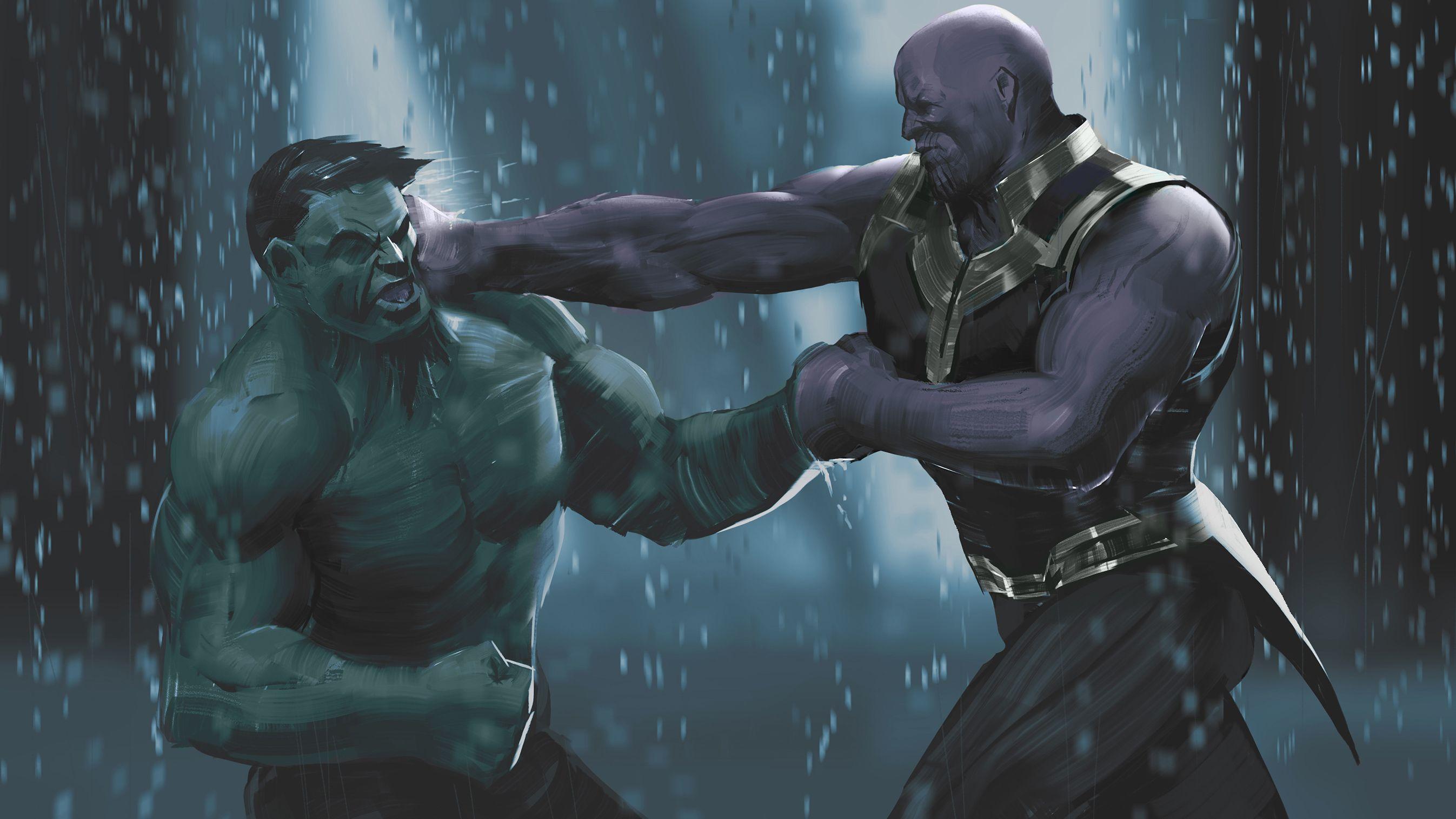 Thanos vs Hulk Wallpaper Free Thanos vs Hulk