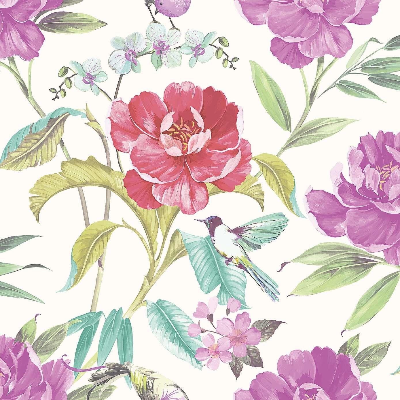Bursting with vibrant pinks and purples, our opulent floral