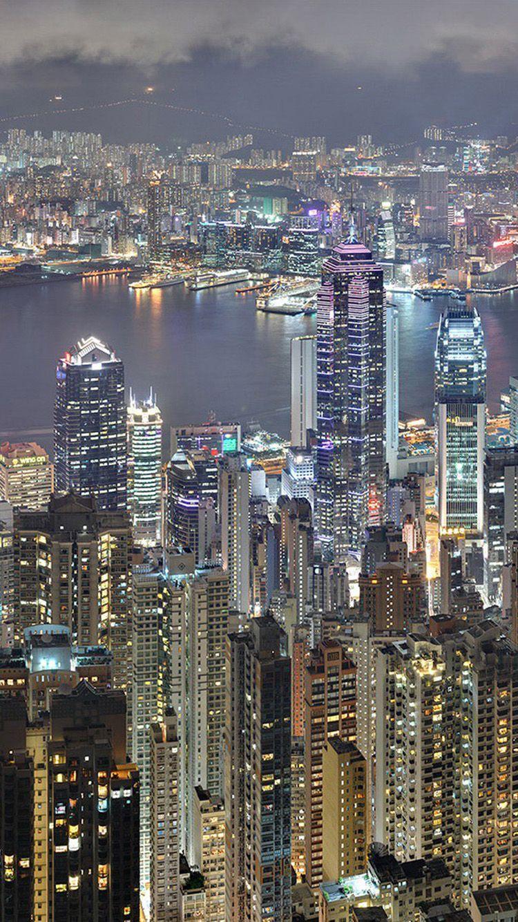 Seattle Space Needle Night City Skyline iPhone Plus HD