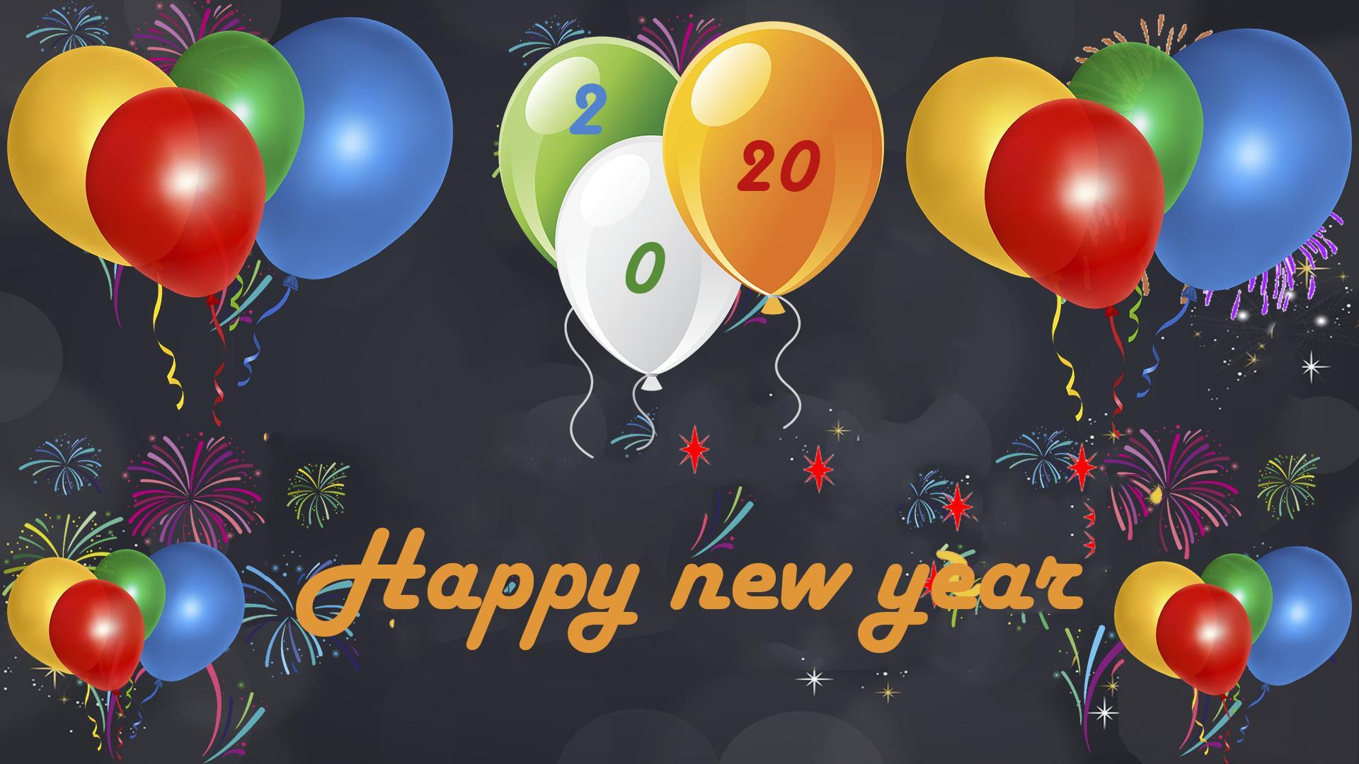 Happy new year 2020 banner HD background