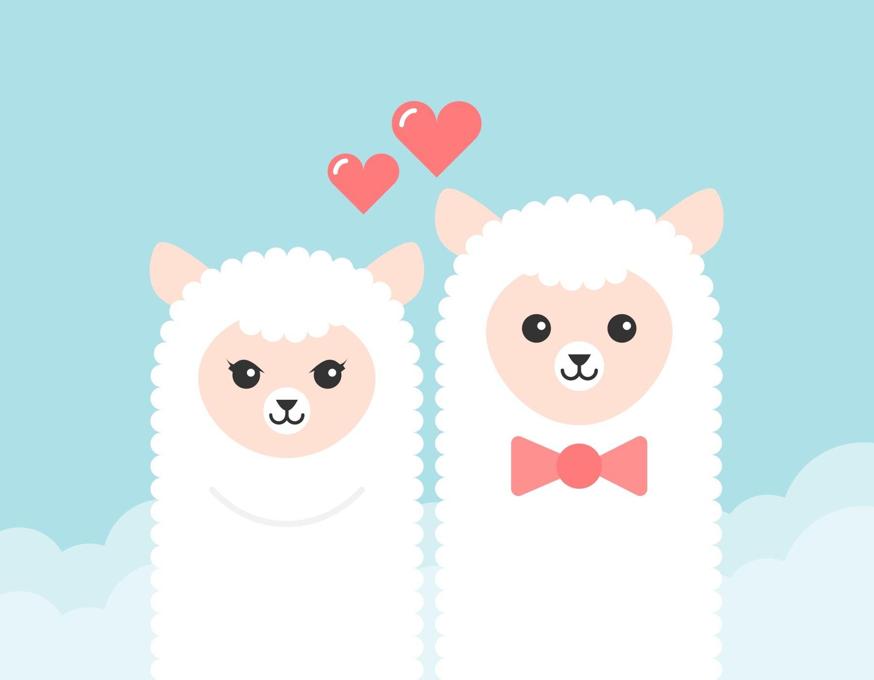 Cartoon Alpaca Wallpapers - Wallpaper Cave