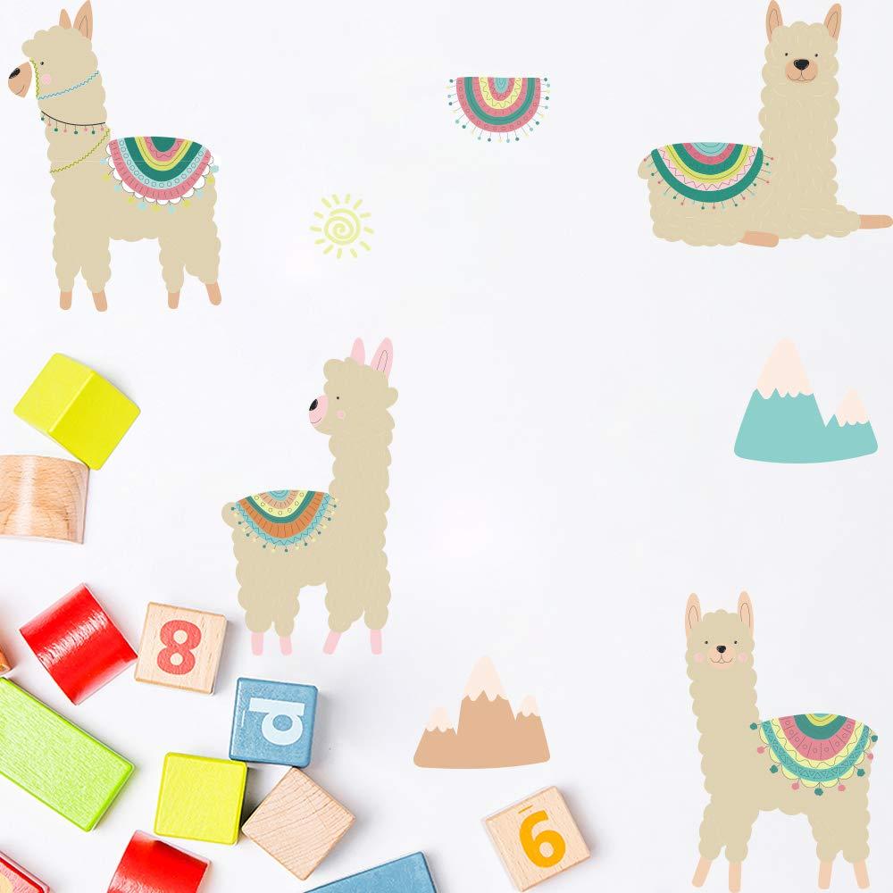 Fymural Alpaca Llama Wall Decals Art