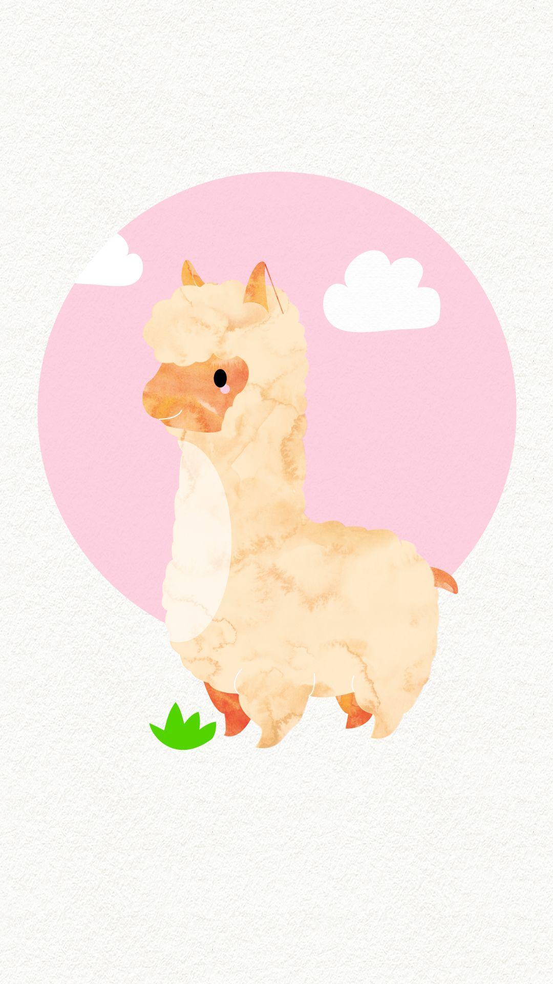 Cute Alpaca Wallpaper