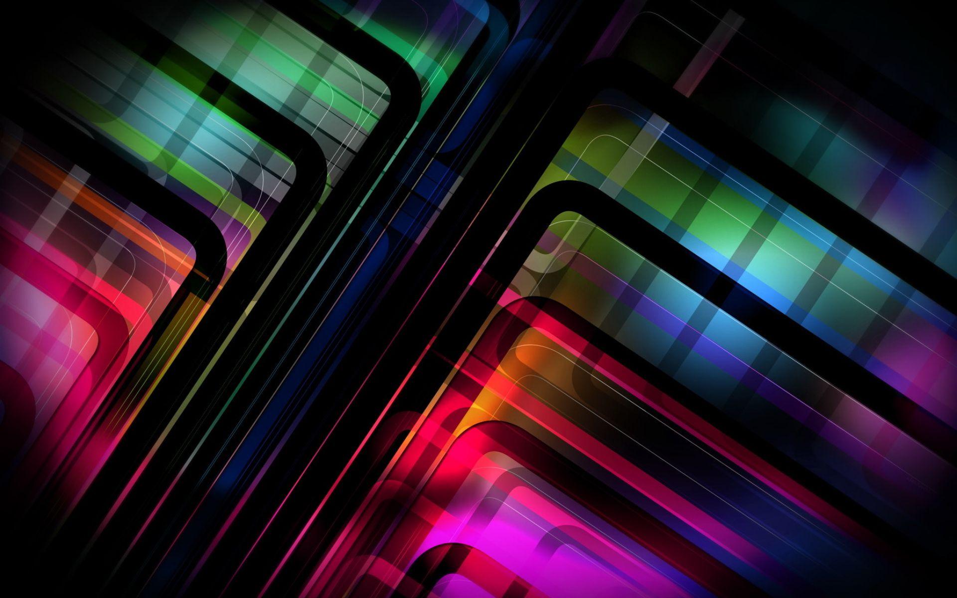 Colorful Layers In Sequence. HD 3D and Abstract Wallpaper