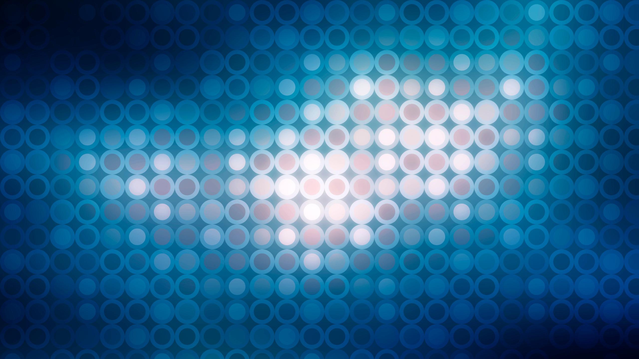 1440p Abstract Blue Dots Pattern Circle HD Wallpaper