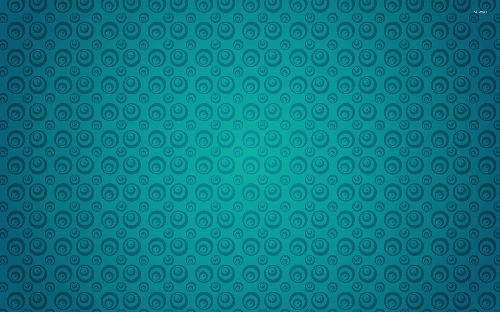 Turquoise circle pattern wallpaper wallpaper