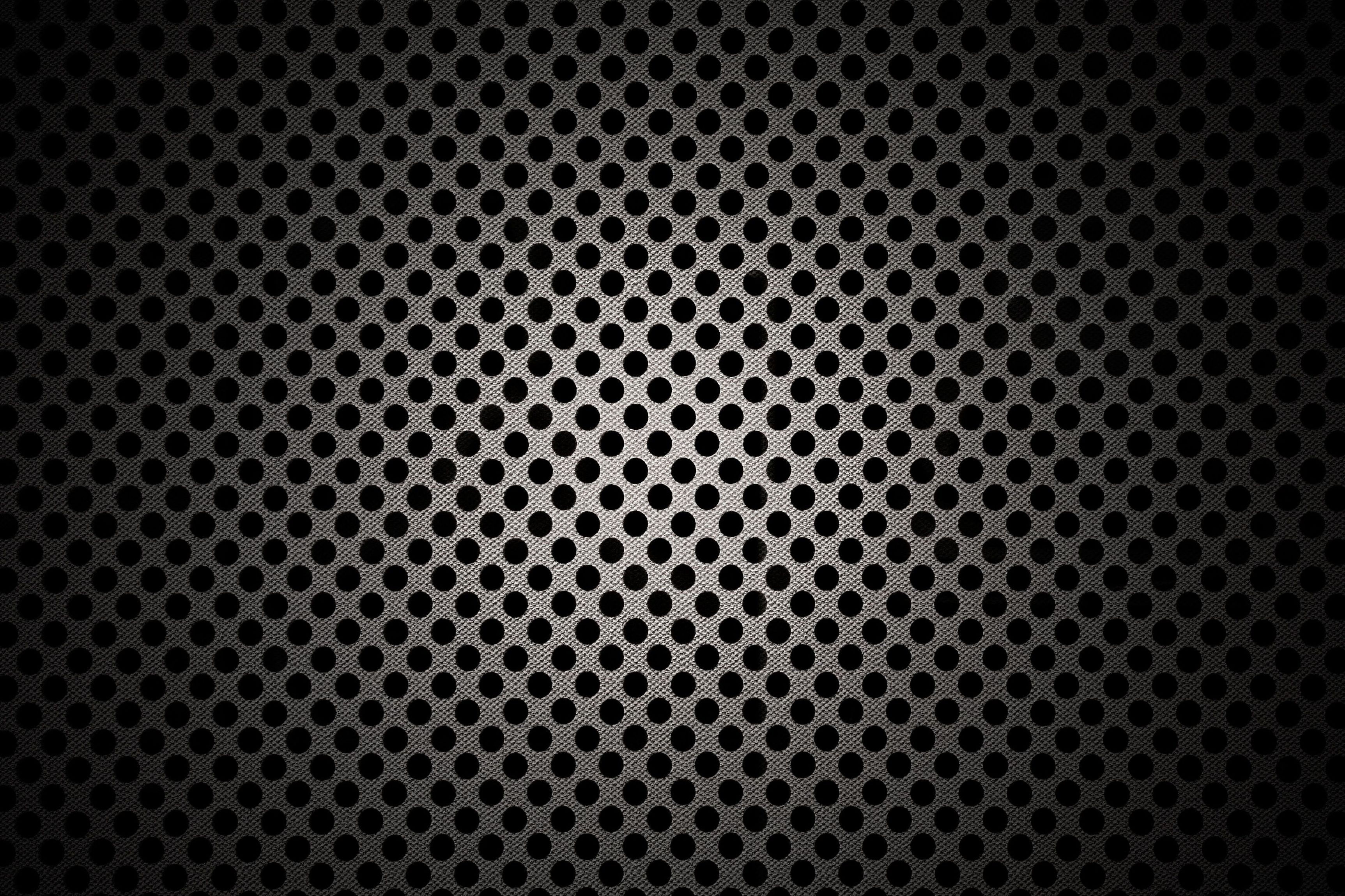 Black Circle Pattern HD Wallpaper