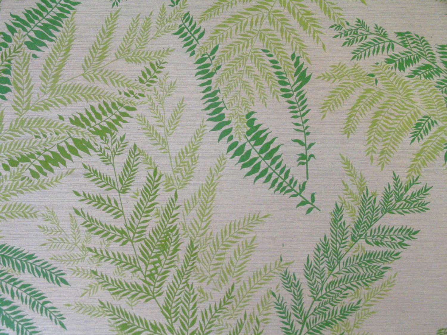 Free download Vintage Fern Leaf Wallpaper Green Silhouette