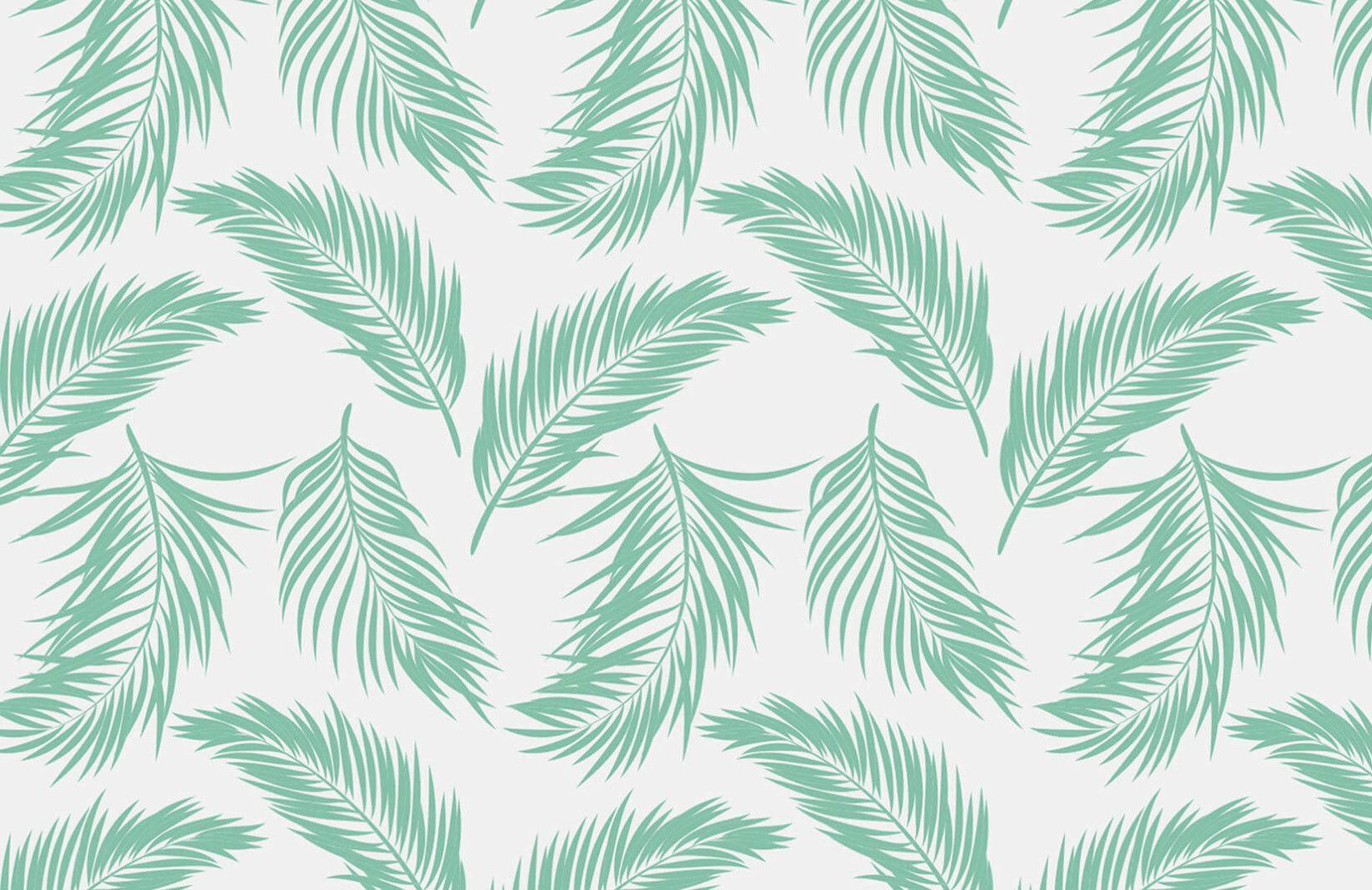 Green Fern Leaf Wallpaper. logo. Fern wallpaper
