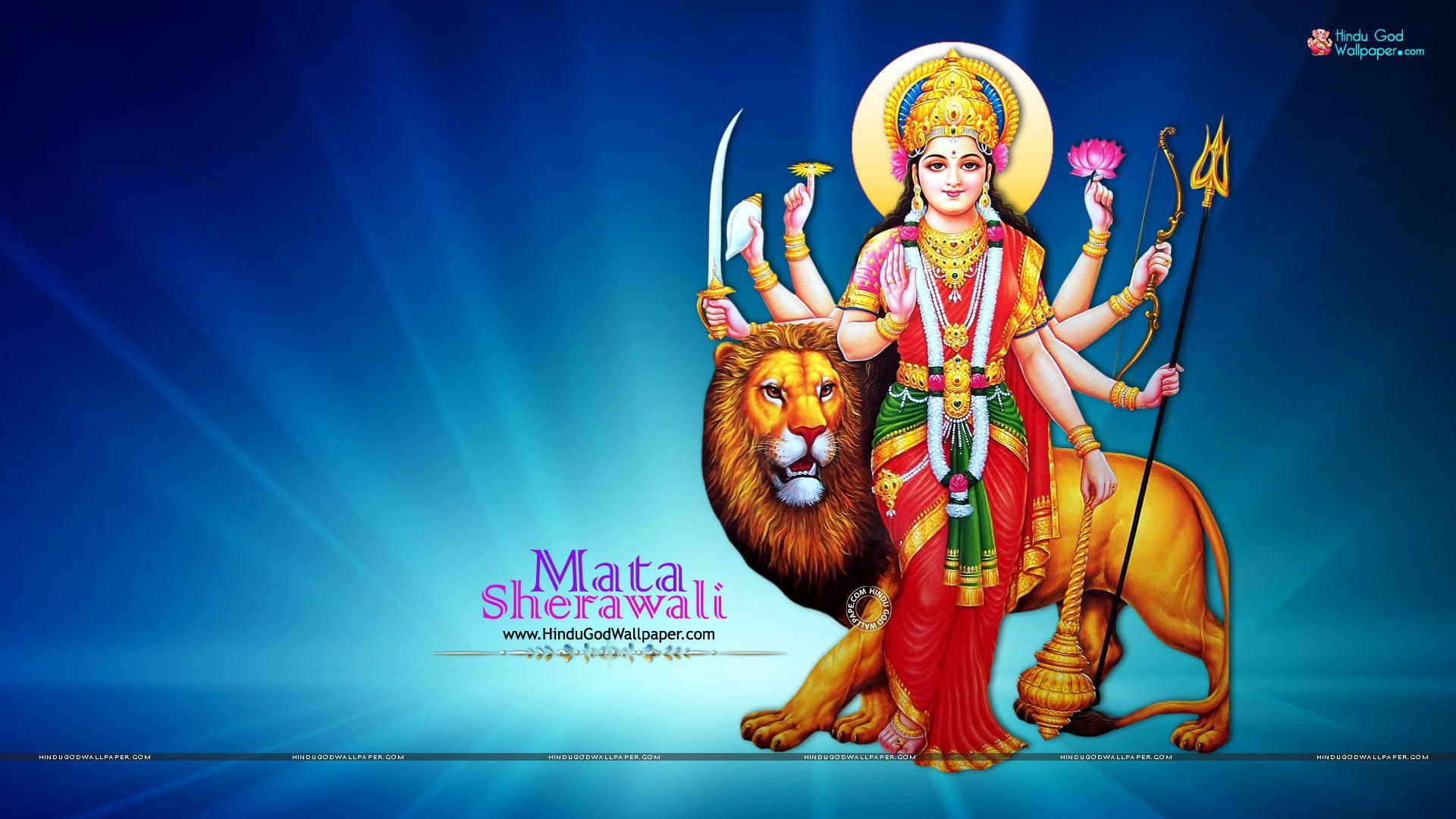 Sherawali Mata Durga Wallpaper HD Full Size Download. Durga image, Wallpaper free download, Navratri image
