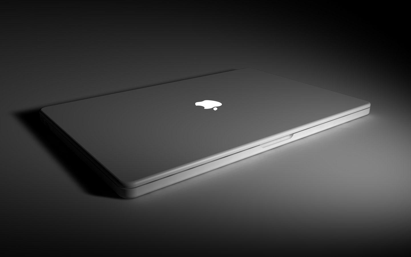 Apple Macbook Dark Wallpaper [1440x900]