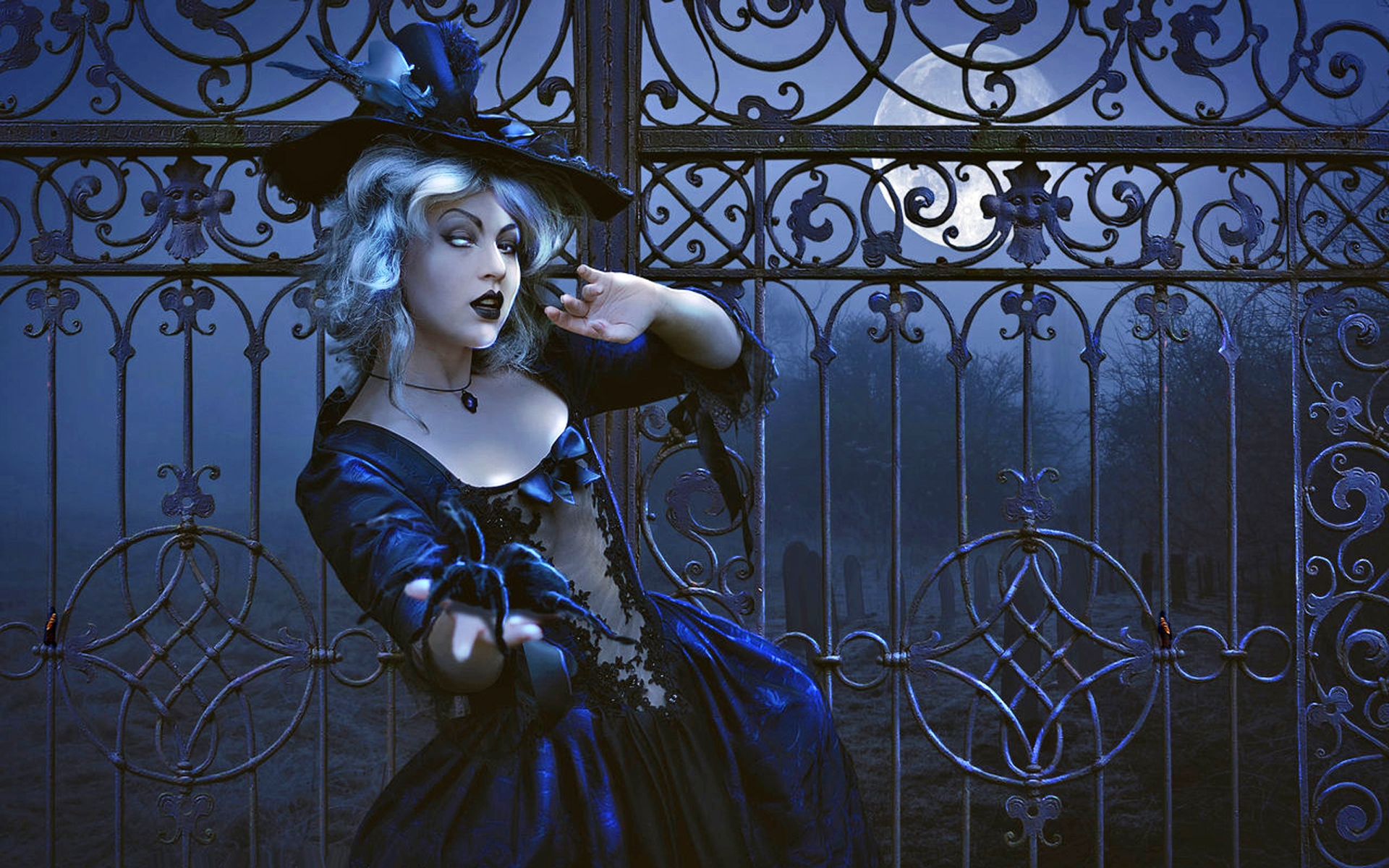 magic, fantasy, Halloween, spooky, witch, dark wallpaper