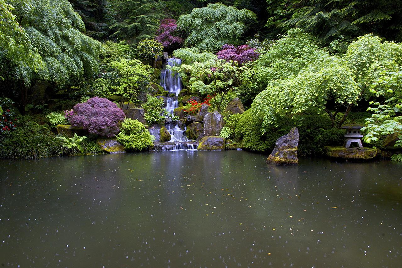 Desktop Wallpaper USA Portland Japanese Nature Gardens