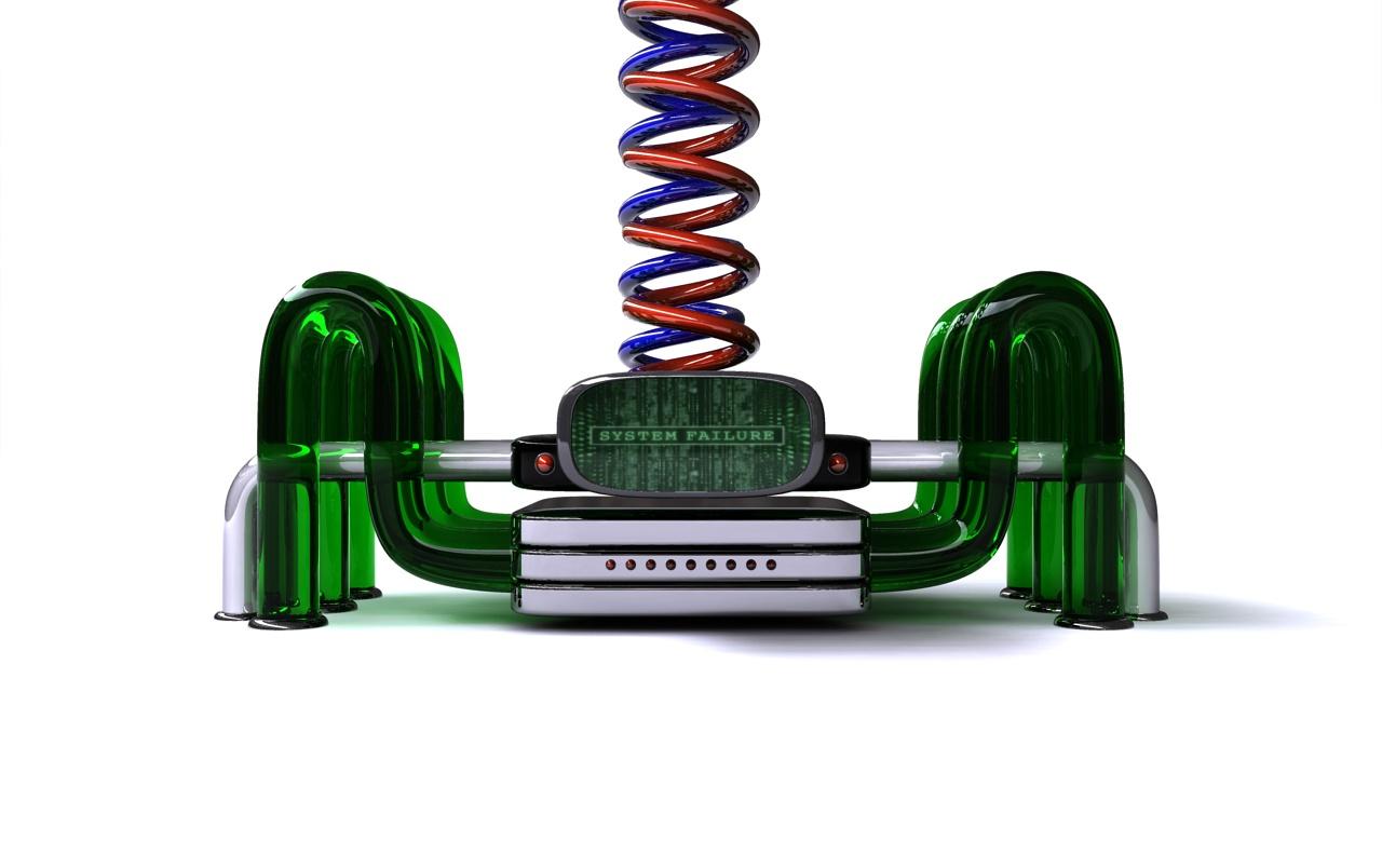 System failure wallpaper. System failure