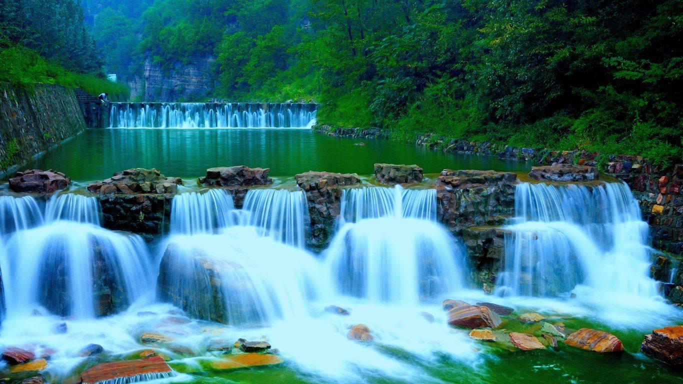 Free Rainforest Waterfall Wallpaper Image at Landscape