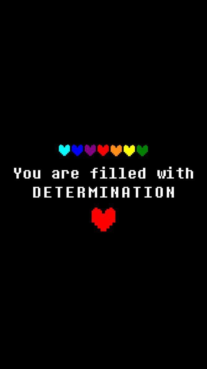 DETERMINATION Mobile Undertale Wallpaper