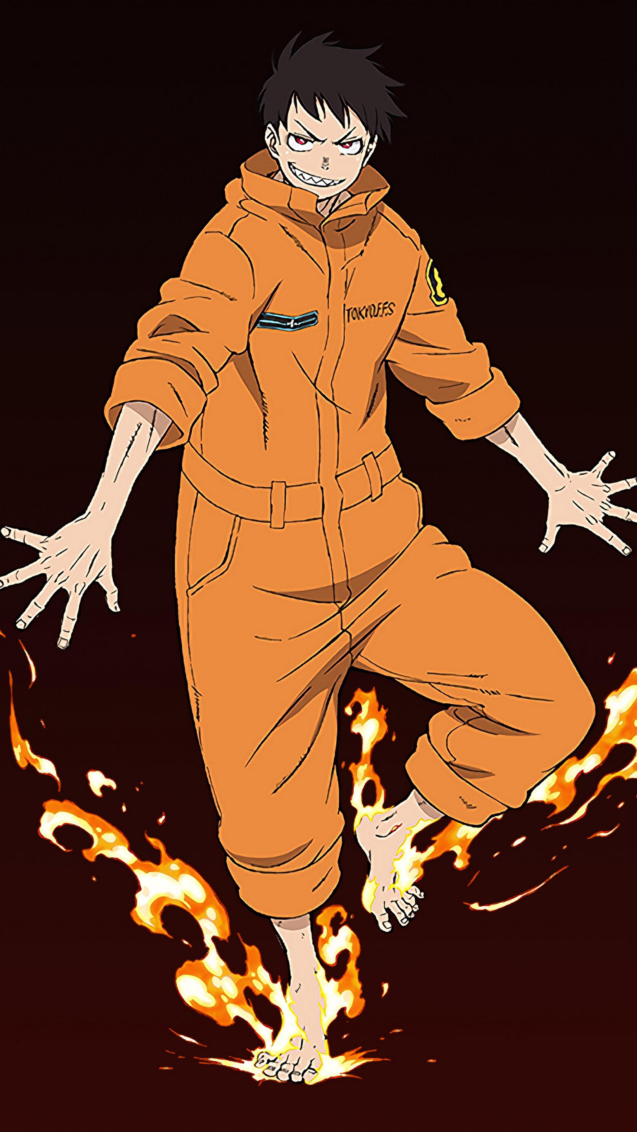 Fire Force Shinra Kusakabe 4K Wallpaper