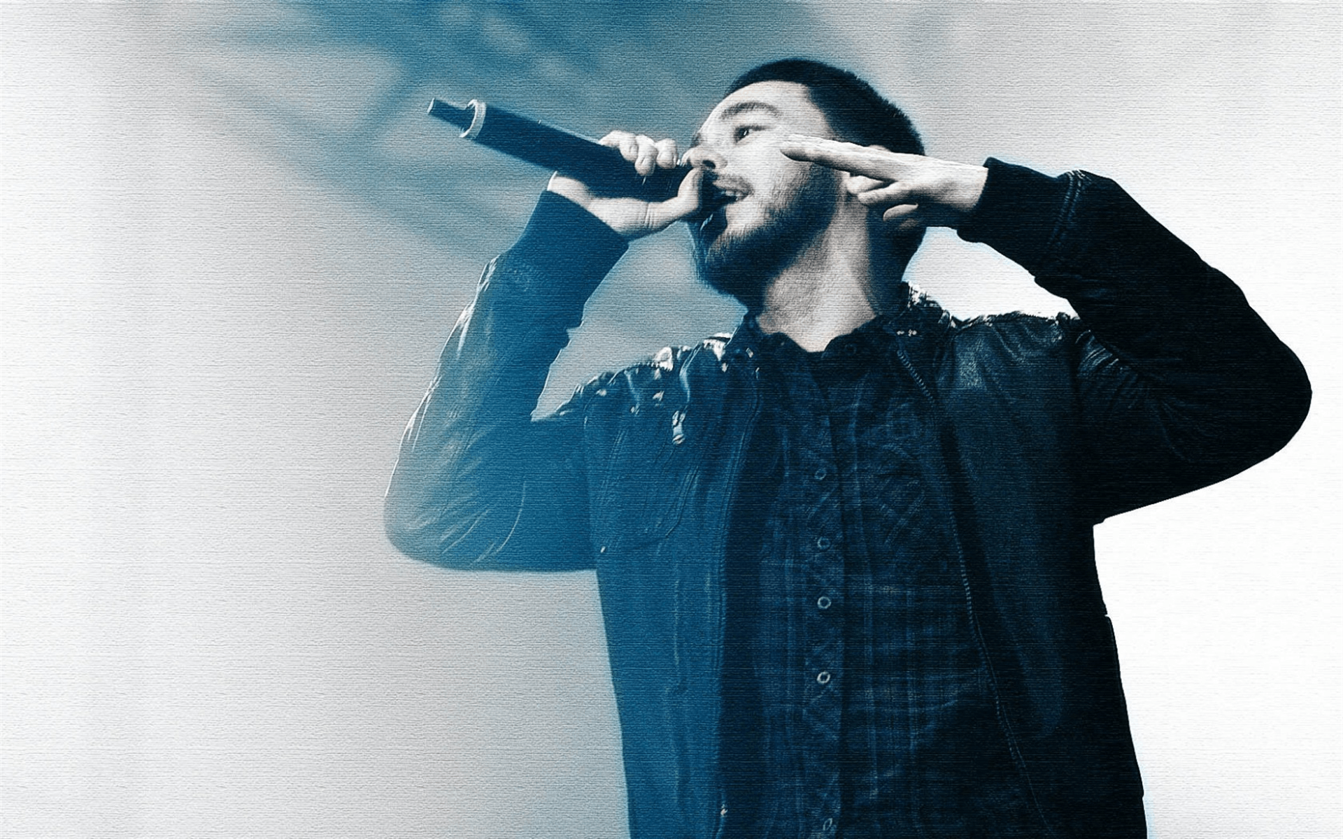 Download wallpaper Linkin Park, Mike Shinoda, American