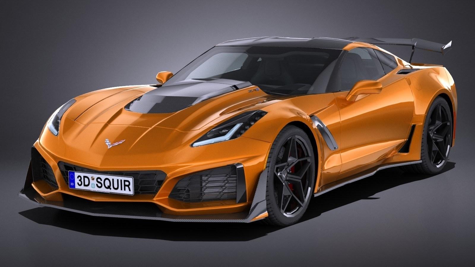 Hq Lowpoly Chevrolet Corvette Zr1 2019 Wallpaper