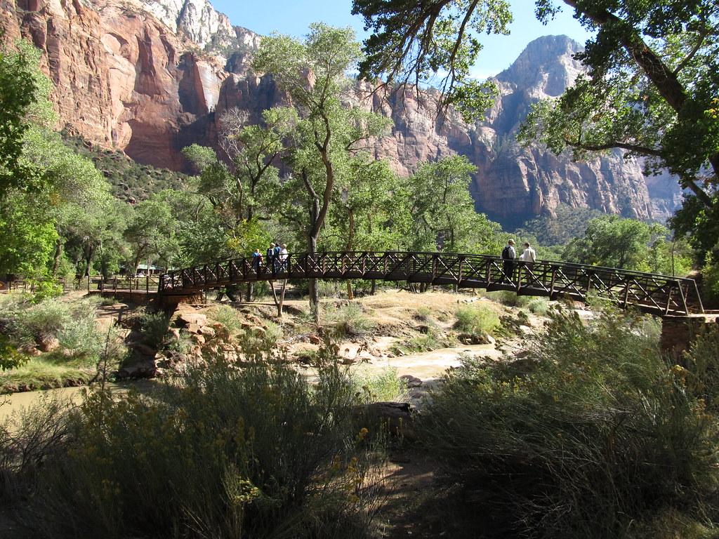 Bridge Across Virgin River, Zion National Park, Utah