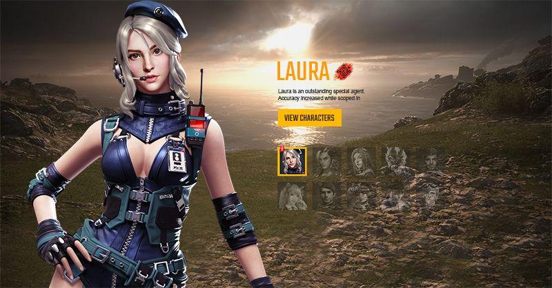Laura Free Fire wallpaper