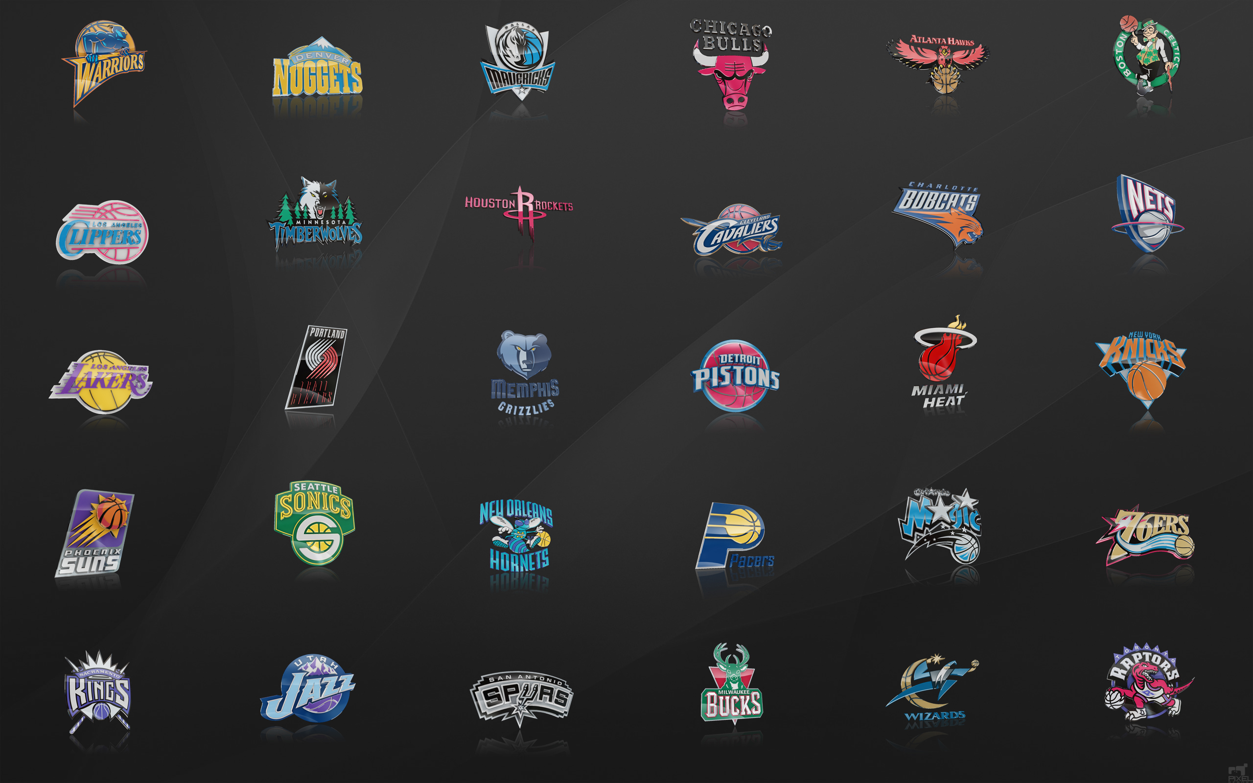Free download NBA Team Logos Wallpaper