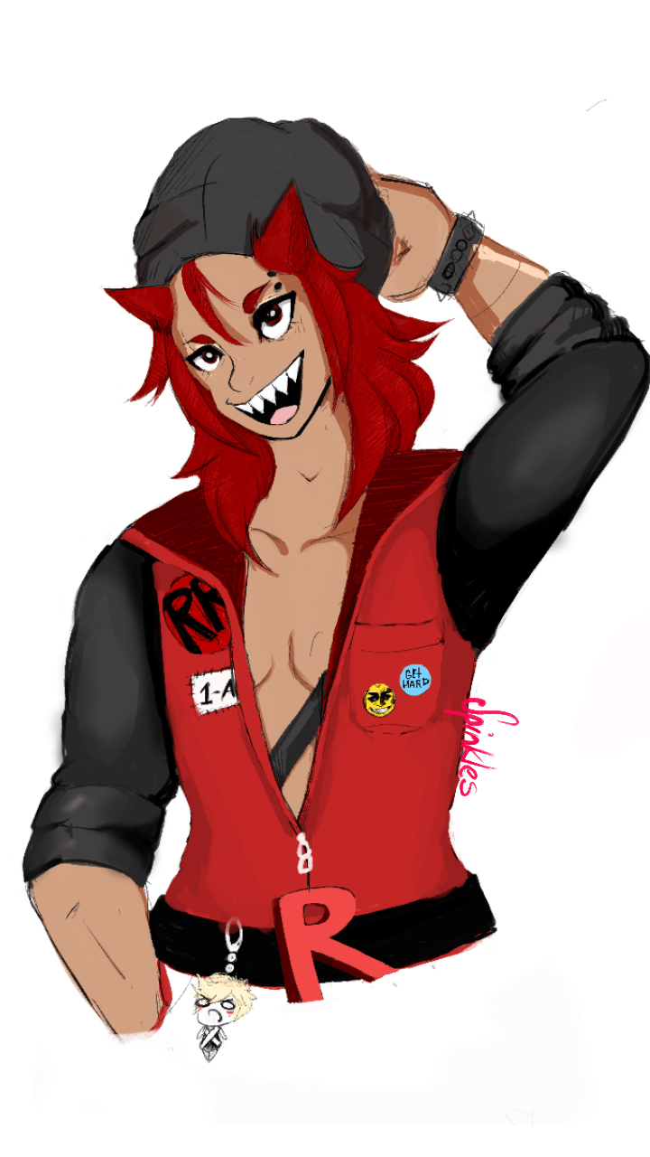 I attempted to draw Kirishima as Kazuichi Soda