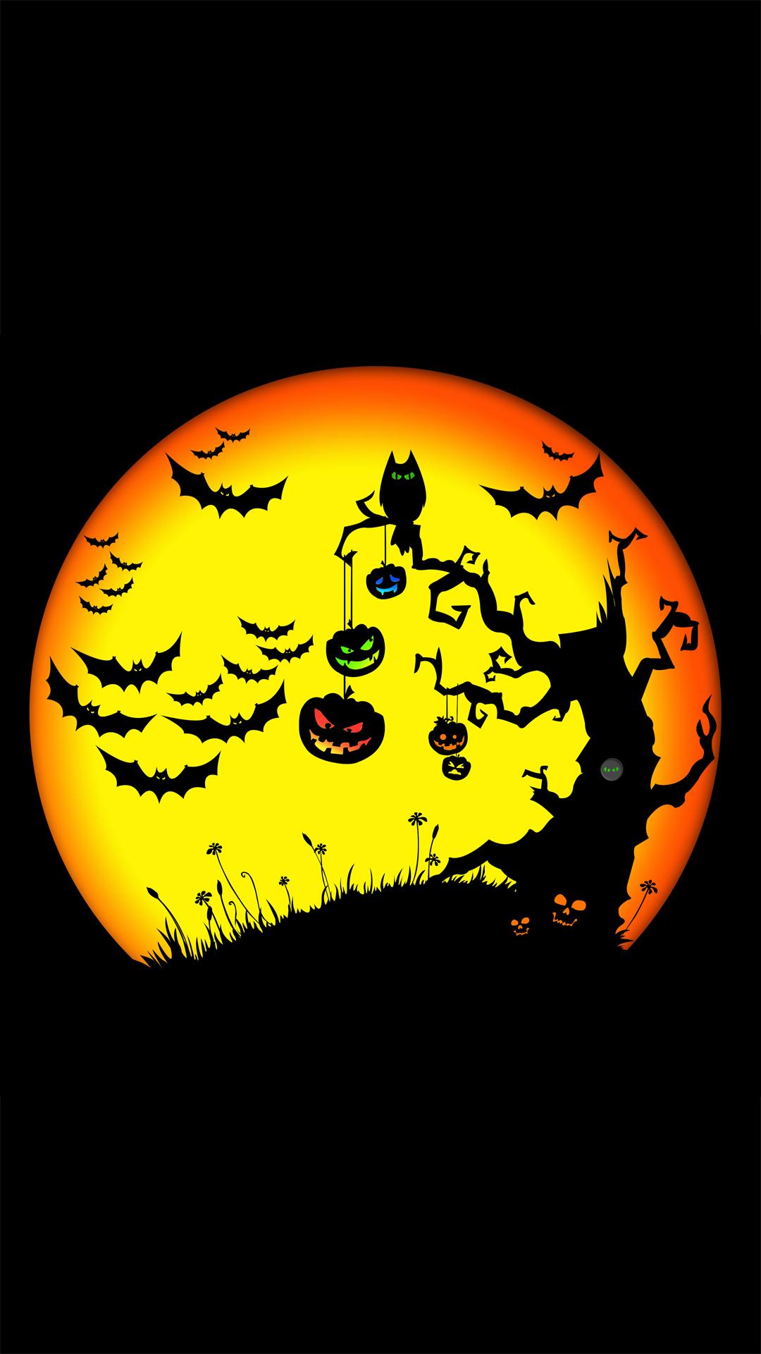 Pumpkin tree Halloween htc one wallpaper, free and easy to download