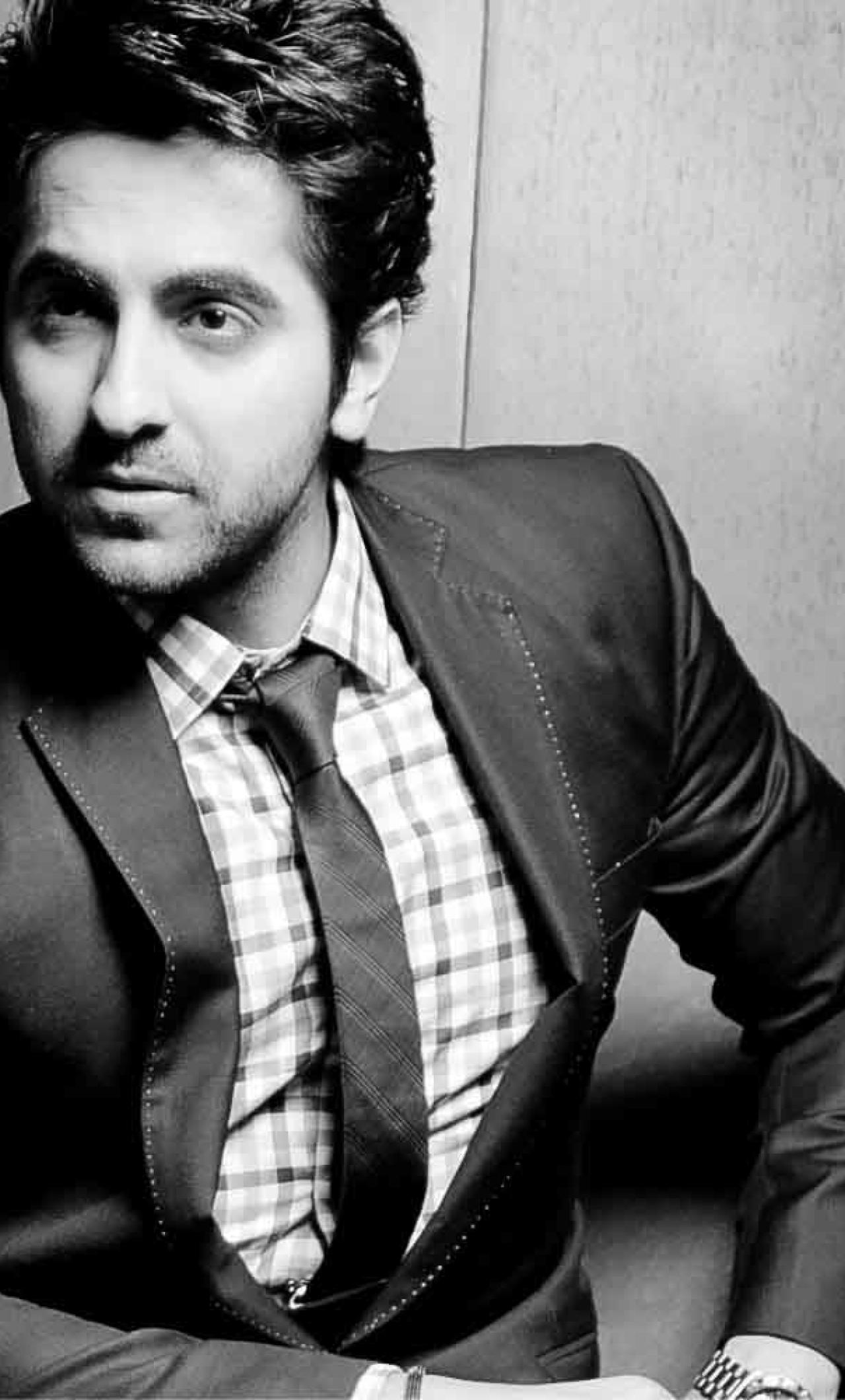 Ayushman Khurana Black And White Wallpaper iPhone