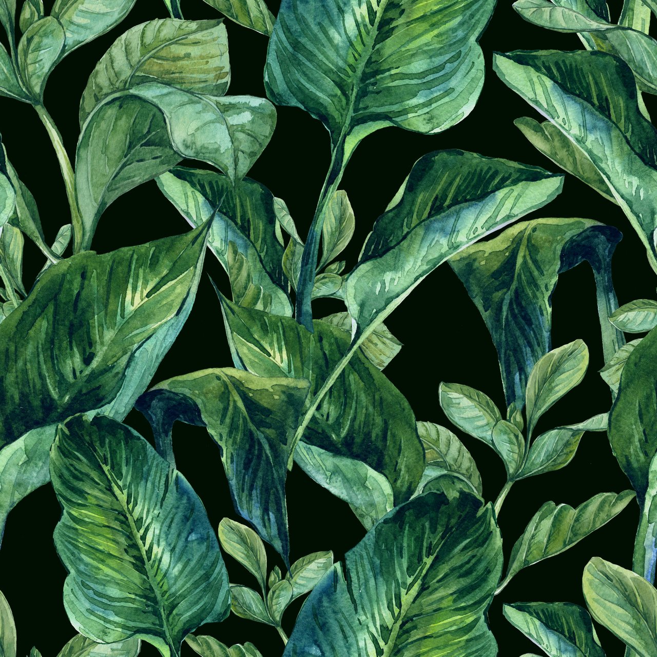 Tropical Leaves Removable Wallpaper background adhesive