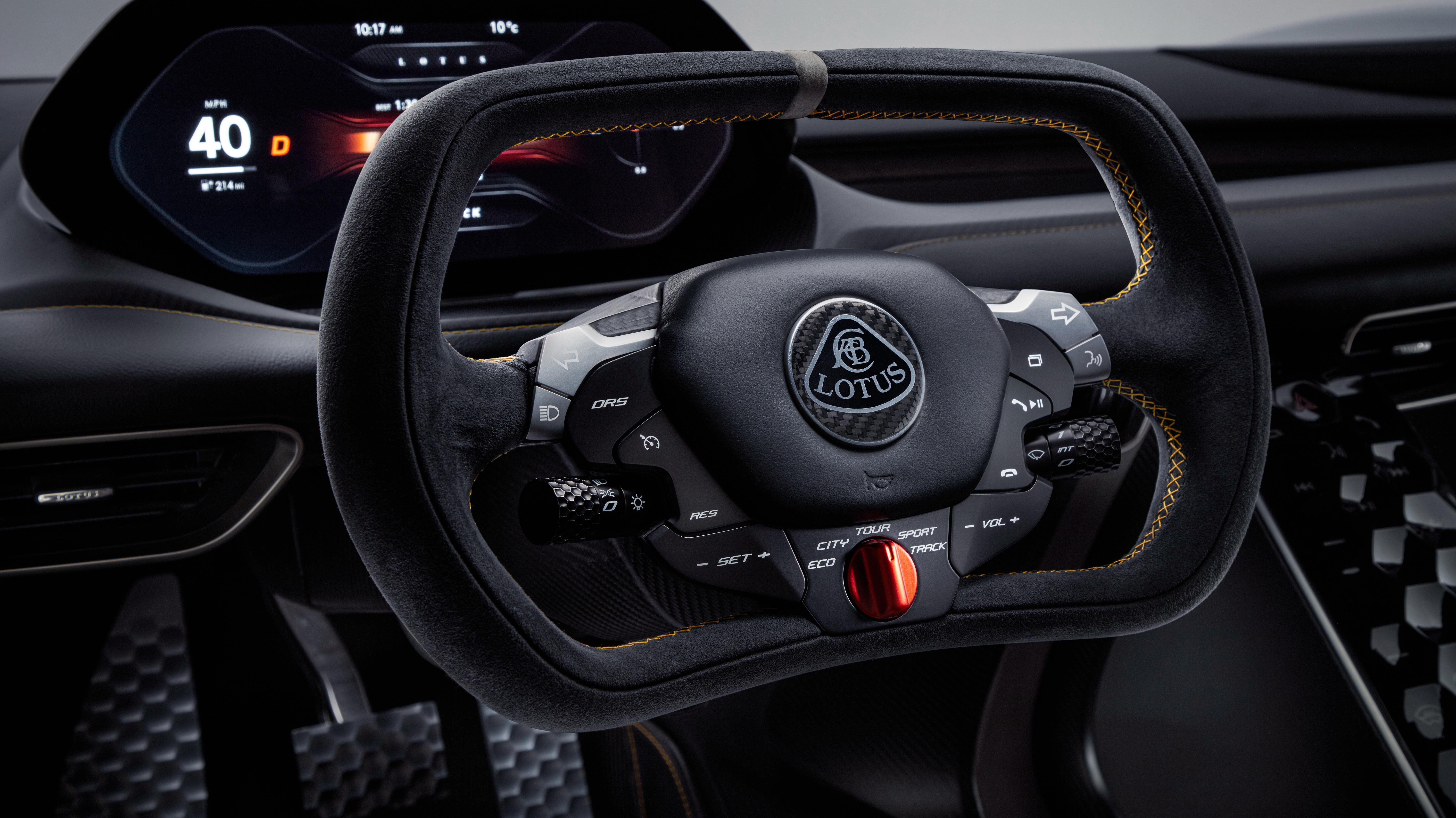 Lotus Evija 2019 5K Interior Wallpaper. HD Car Wallpaper