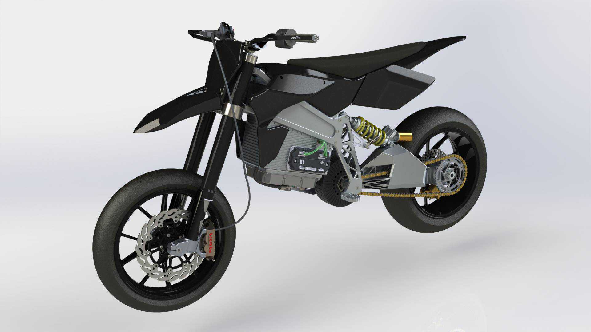 Liion is an electric supermoto from Axiis