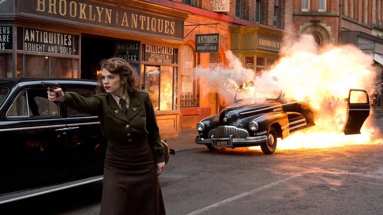 Captain America: The First Avenger, Peggy Carter, Explosion HD Wallpaper / Desktop and Mobile Image & Photo