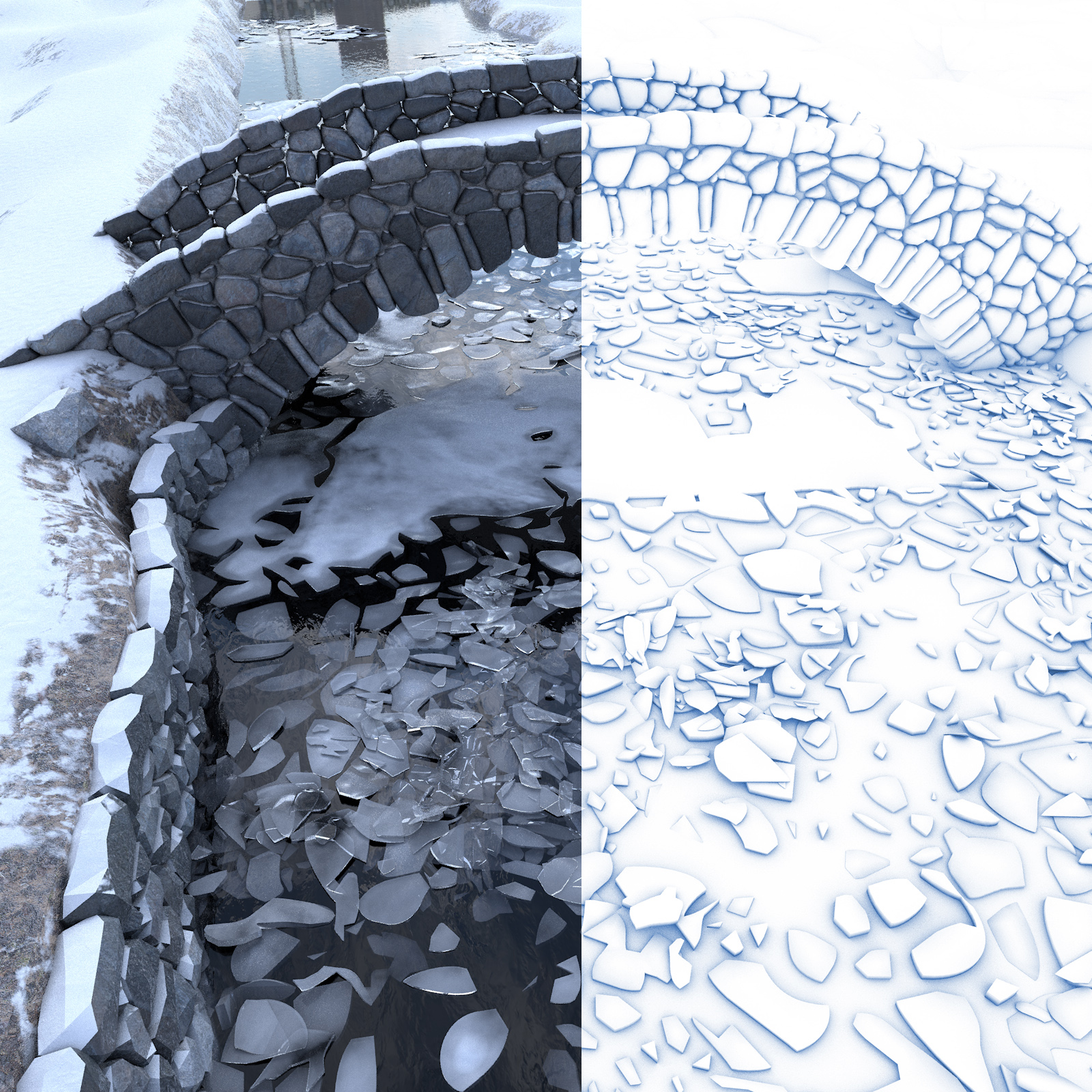 Bridges, Cracked Ice, and Detailed Stone Work: From Image