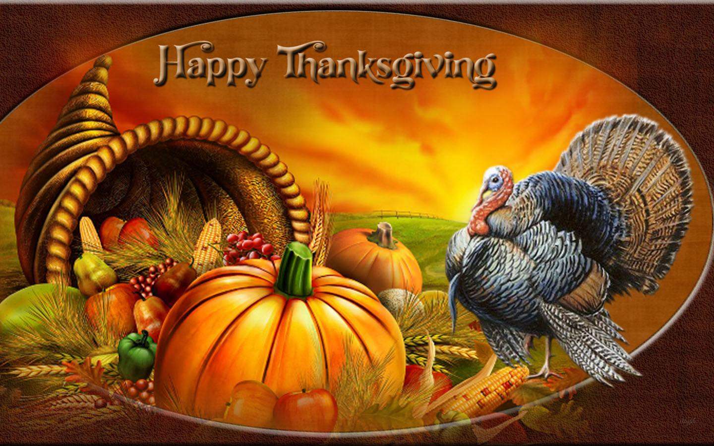 Happy Thanksgiving Wallpaper Full HD and Printable Cards